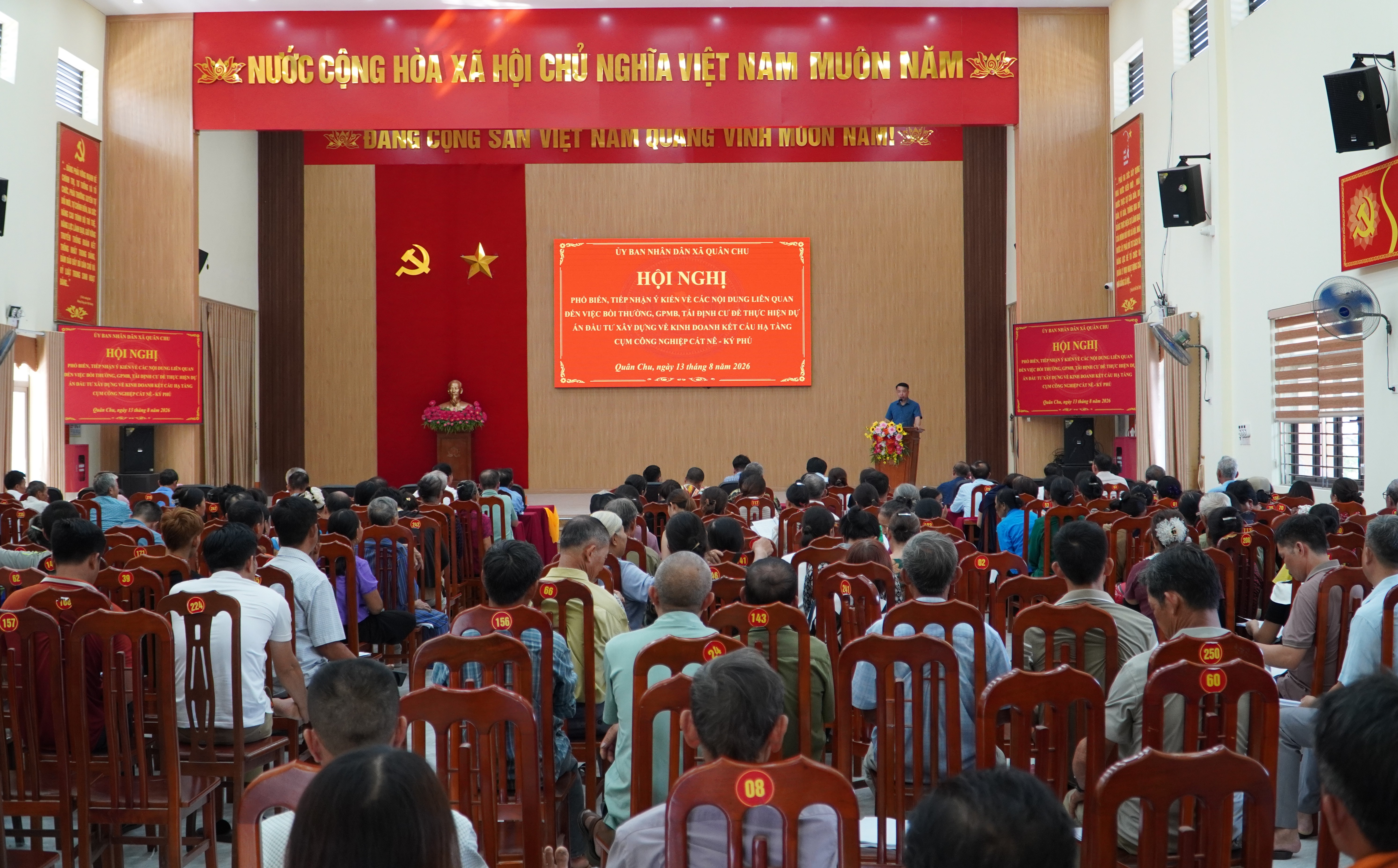 XÃ QUÂN CHU TỔ CHỨC HỘI NGHỊ PHỔ BIẾN CHÍNH SÁCH, TRIỂN KHAI DỰ ÁN CỤM CÔNG NGHIỆP CÁT NÊ - KÝ PHÚ