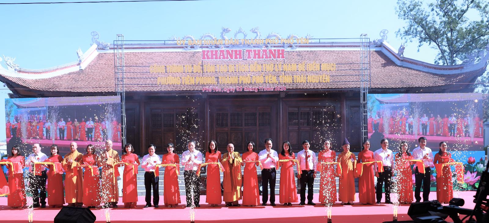 Khánh thành di tích Đền thờ Lý Nam Đế (Đền Mục), phường Tiên Phong, thành phố Phổ Yên
