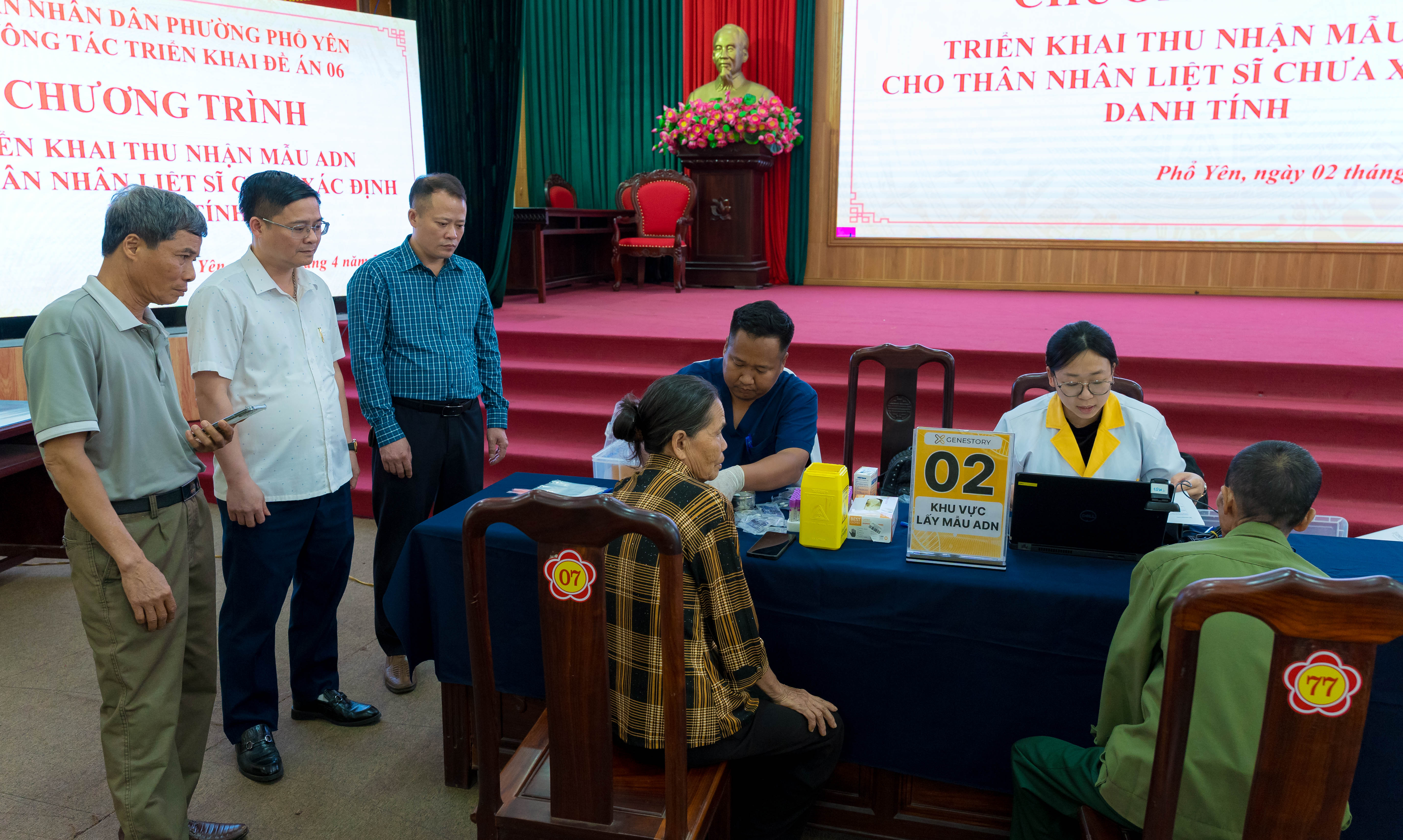 PHƯỜNG PHỔ YÊN TRIỂN KHAI THU NHẬN MẪU ADN CHO THÂN NHÂN LIỆT SĨ CHƯA XÁC ĐỊNH DANH TÍNH NĂM 2026