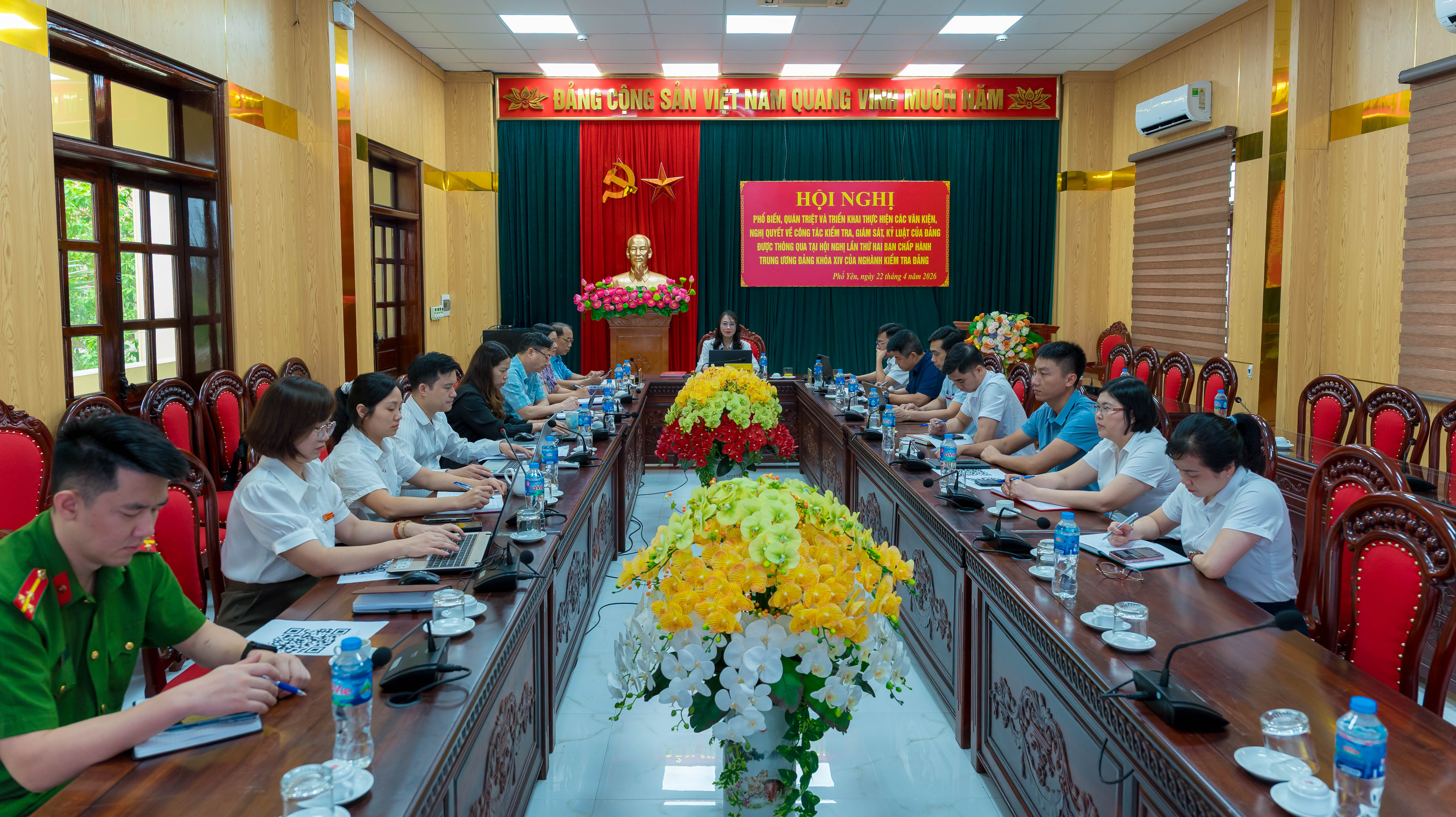 PHƯỜNG PHỔ YÊN: QUÁN TRIỆT CÁC QUY ĐỊNH MỚI VỀ CÔNG TÁC KIỂM TRA, GIÁM SÁT VÀ KỶ LUẬT CỦA ĐẢNG