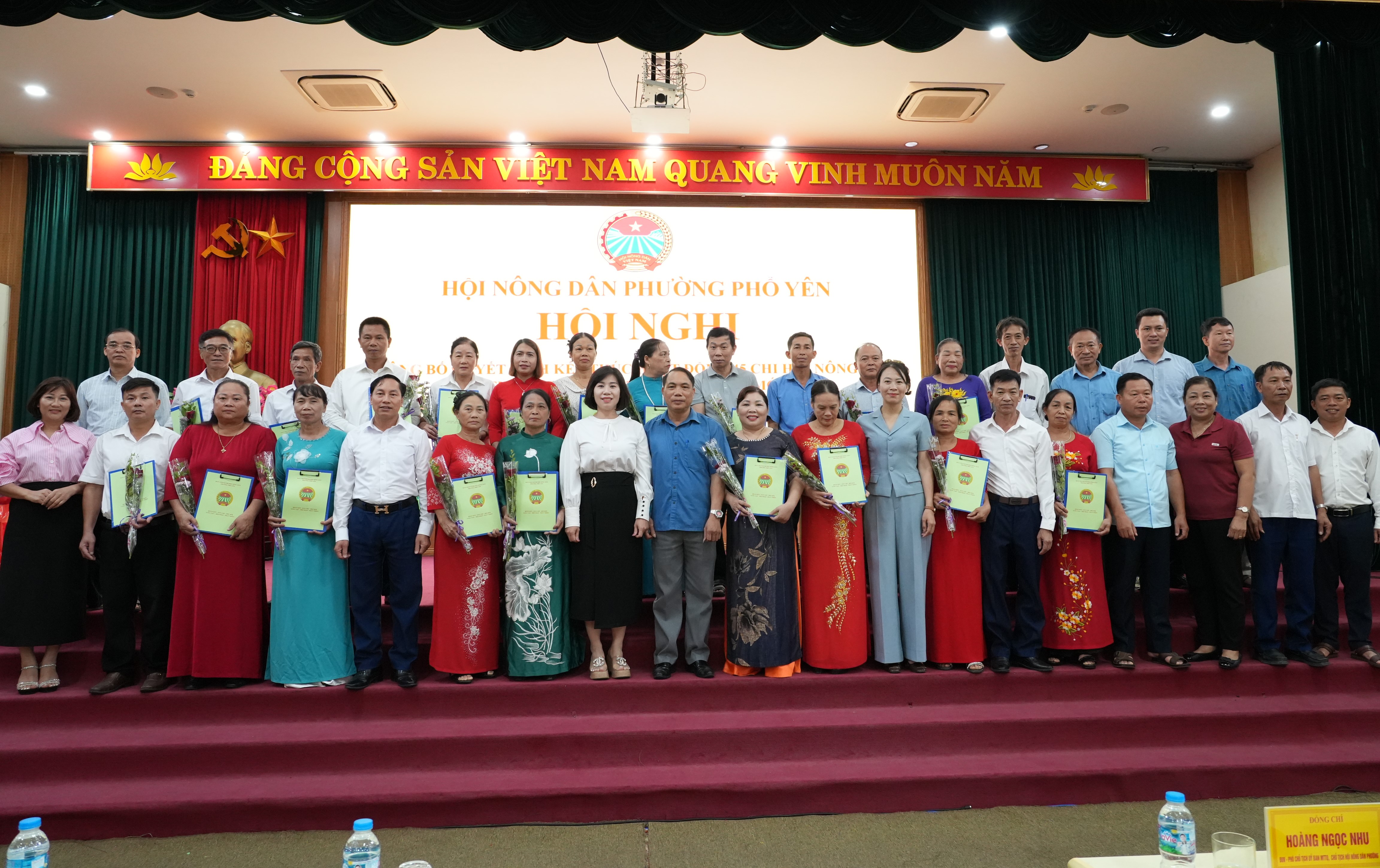 Hội Nông dân phường Phổ Yên tổ chức Hội nghị Ban Chấp hành mở rộng công bố các quyết định về sắp xếp tổ chức Chi hội Nông dân sau sáp nhập