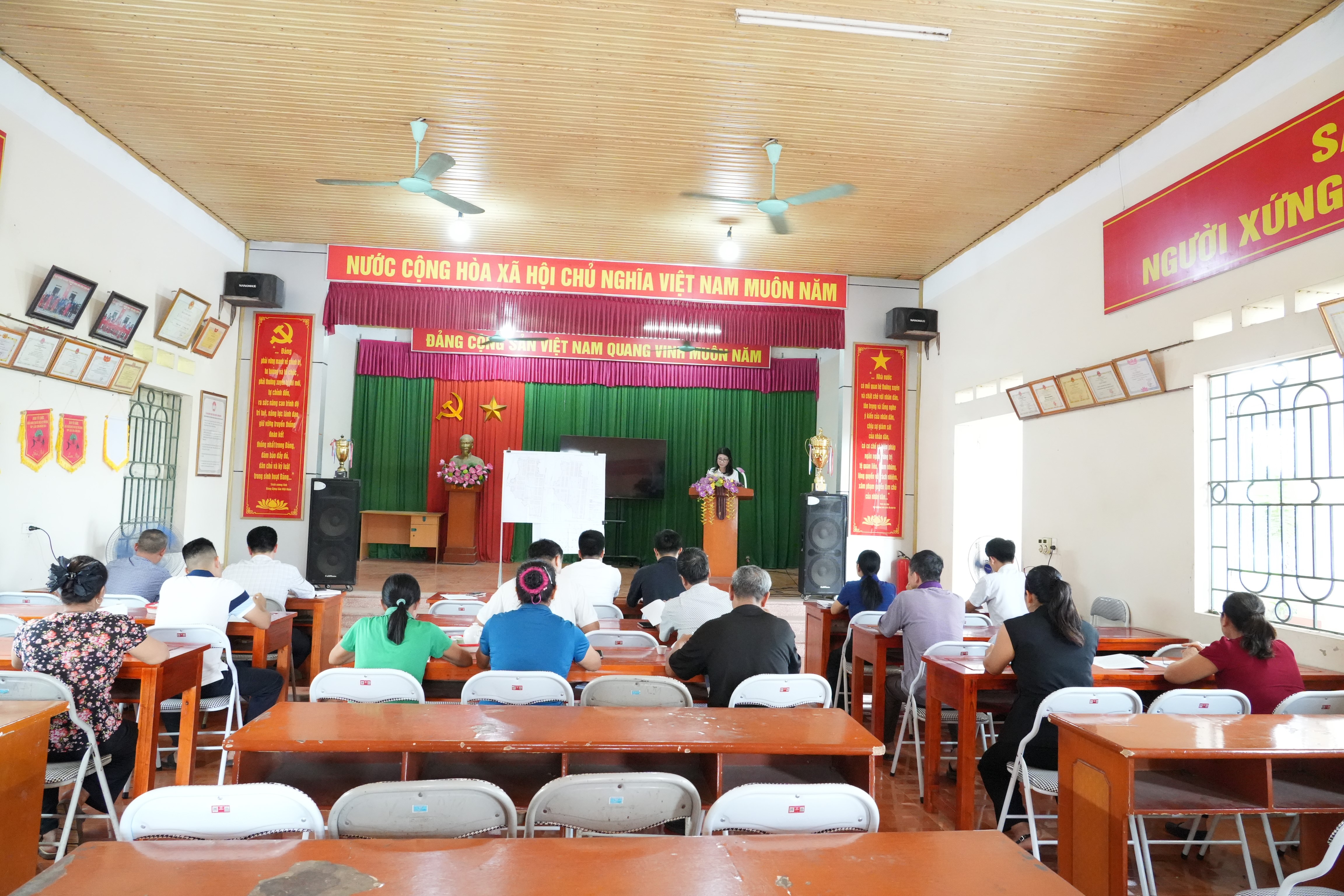 UBND phường Phổ Yên tổ chức Hội nghị công bố công khai Đồ án điều chỉnh cục bộ Quy hoạch chi tiết tỷ lệ 1/500 Khu dân cư Thành Lập 2