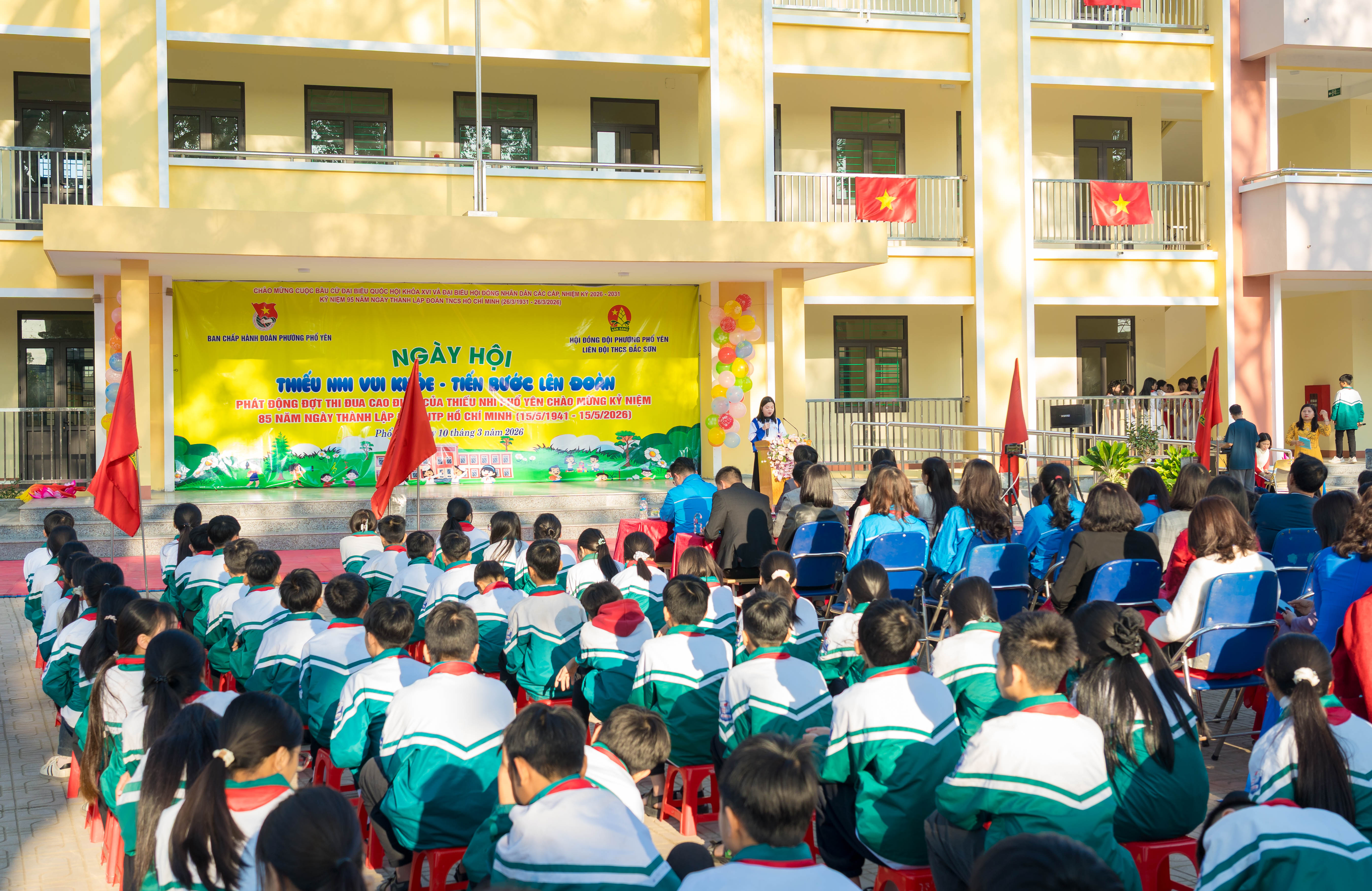 LIÊN ĐỘI TRƯỜNG THCS ĐẮC SƠN TỔ CHỨC NGÀY HỘI “THIẾU NHI VUI KHỎE – TIẾN BƯỚC LÊN ĐOÀN” NĂM HỌC 2025 – 2026