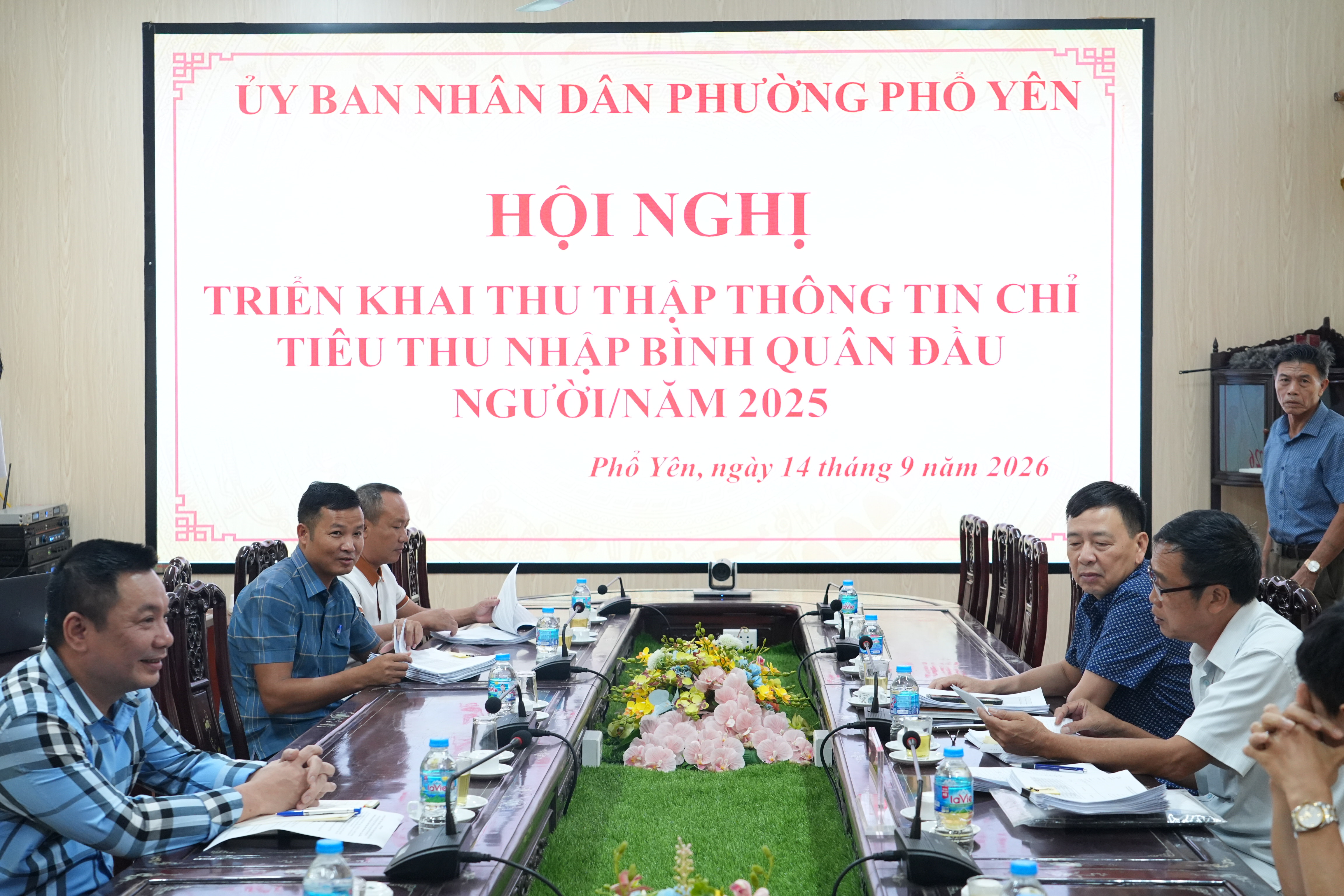 PHƯỜNG PHỔ YÊN TRIỂN KHAI HỘI NGHỊ THU THẬP THÔNG TIN CHỈ TIÊU THU NHẬP BÌNH QUÂN ĐẦU NGƯỜI NĂM 2025