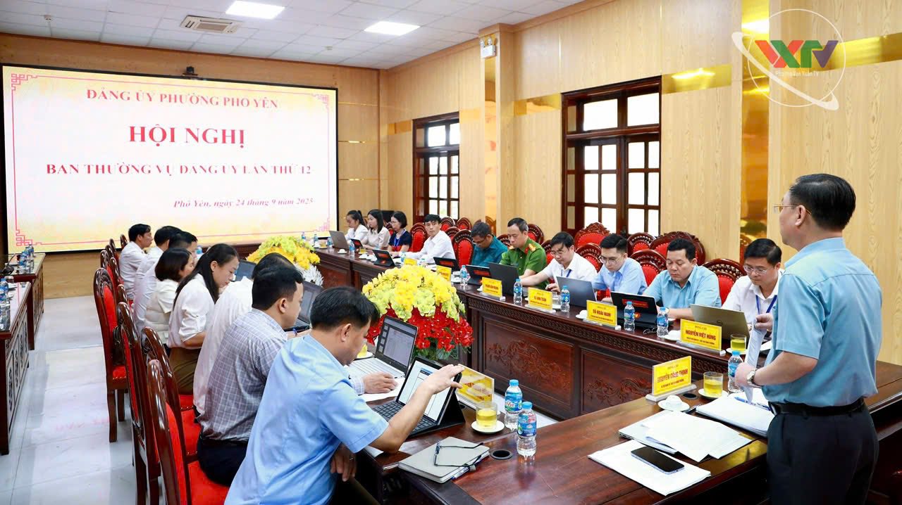 Hội nghị Ban Thường vụ phường Phổ Yên lần thứ 12