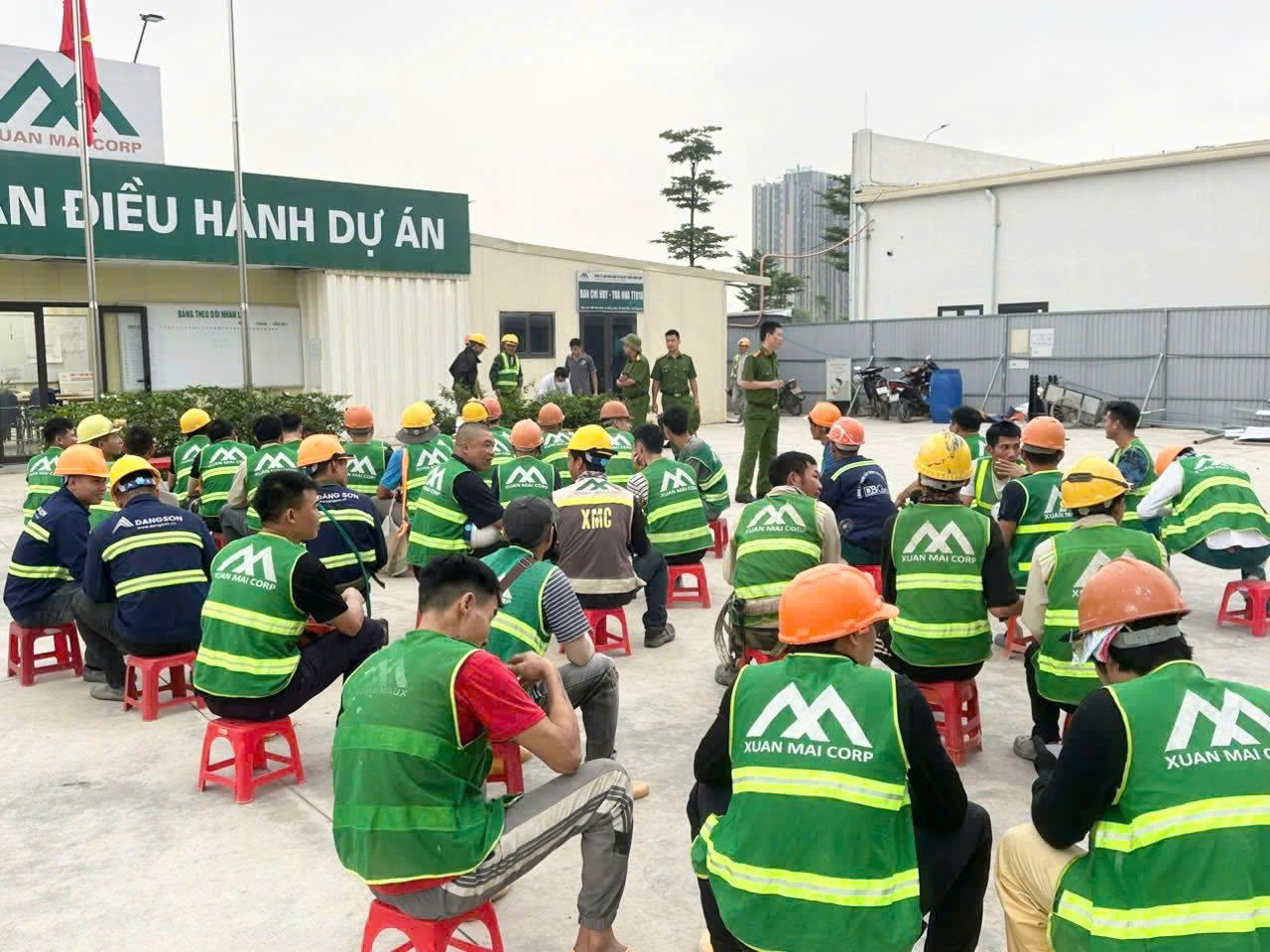 Kiểm tra đột xuất, test nhanh chất ma túy đối với công nhân lao động tại các công trường xây dựng