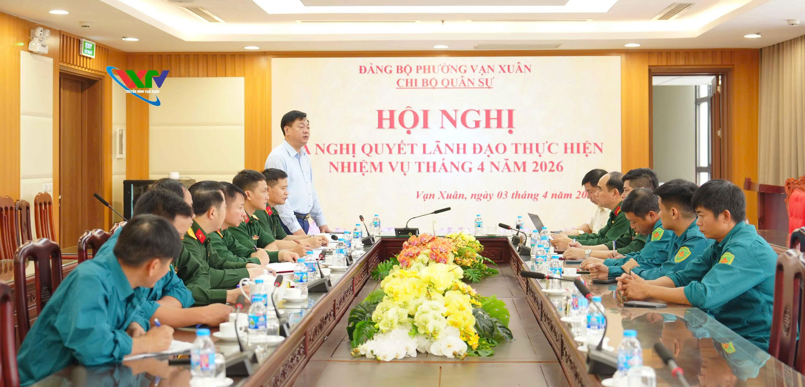 Chi bộ Quân sự phường Vạn Xuân ra Nghị quyết lãnh đạo thực hiện nhiệm vụ tháng 4 năm 2026.