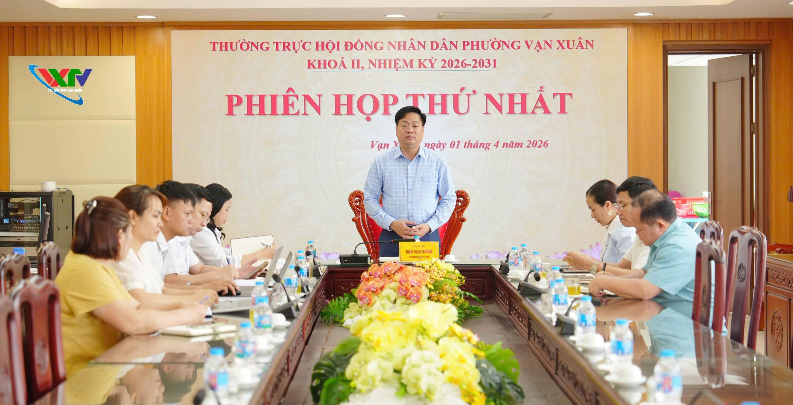 Thường trực Hội đồng nhân dân phường Vạn Xuân khoá II, nhiệm kỳ 2026-2031 tổ chức Phiên họp thứ nhất.