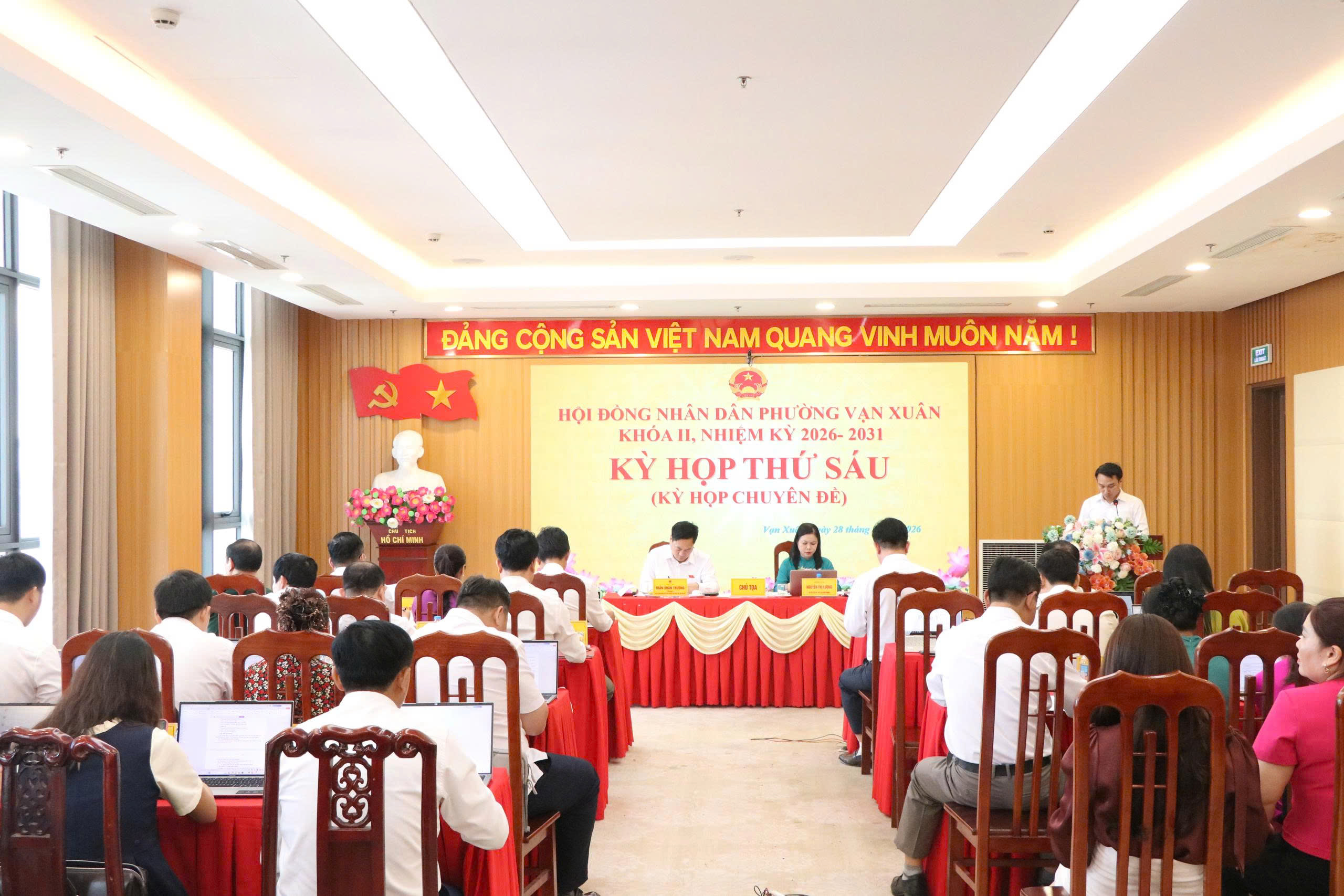 HĐND phường Vạn Xuân tổ chức Kỳ họp thứ sáu (kỳ họp chuyên đề)