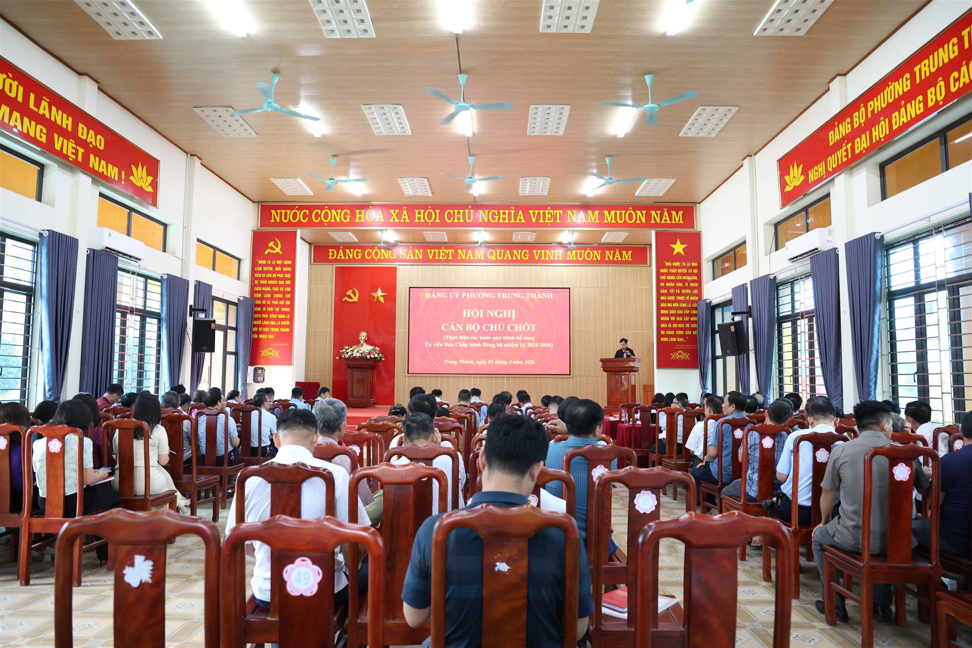 Đảng ủy phường Trung Thành tổ chức Hội nghị thực hiện quy trình bổ sung Ủy viên Ban Chấp hành Đảng bộ phường nhiệm kỳ 2025 – 2030