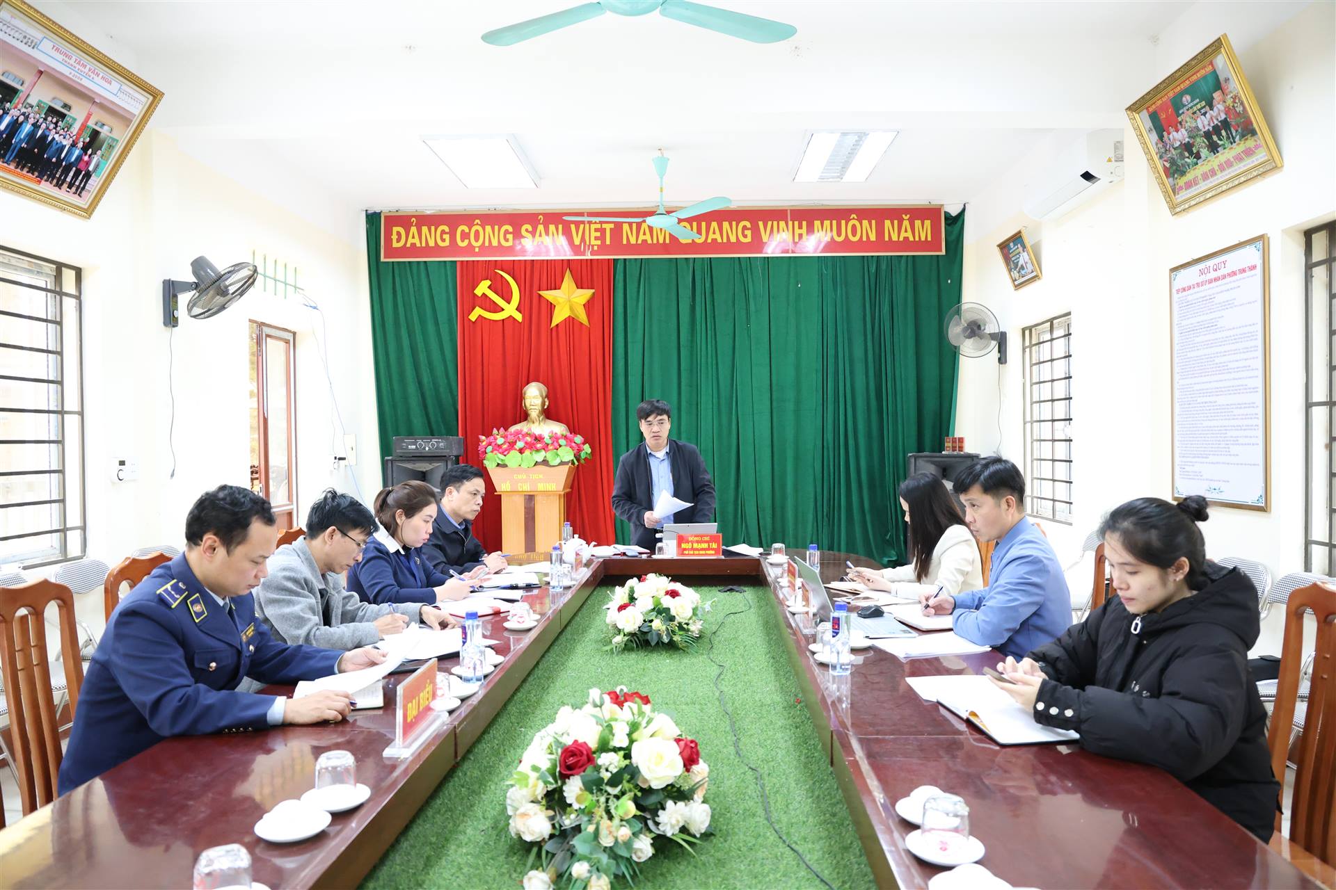 Ủy ban nhân dân phường Trung thành tổ chức hội nghị thành lập đoàn kiểm tra liên ngành công tác an toàn thực phẩm dịp trước, trong và sau tết nguyên đán Bính Ngọ năm 2026