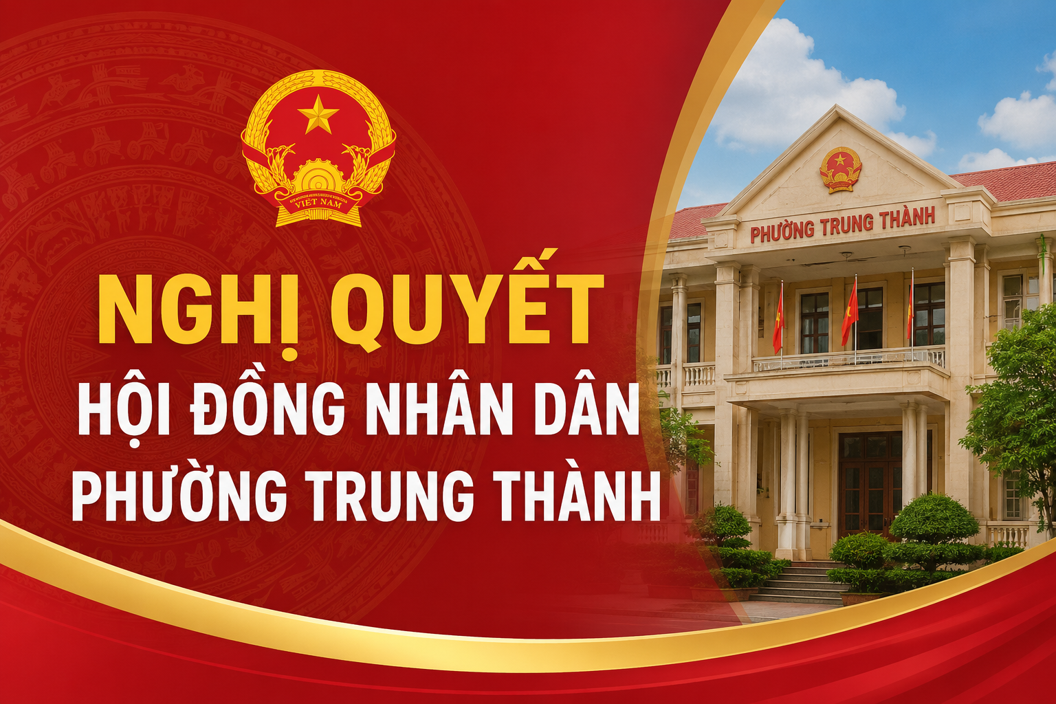 Hội đồng nhân dân phường ban hành Nghị Quyết về việc thành lập phòng Kinh tế và phòng Xây dựng, Nông nghiệp và Môi trường trên cơ sở tổ chức lại phòng Kinh tế, Hạ tầng và Đô thị phường Trung Thành