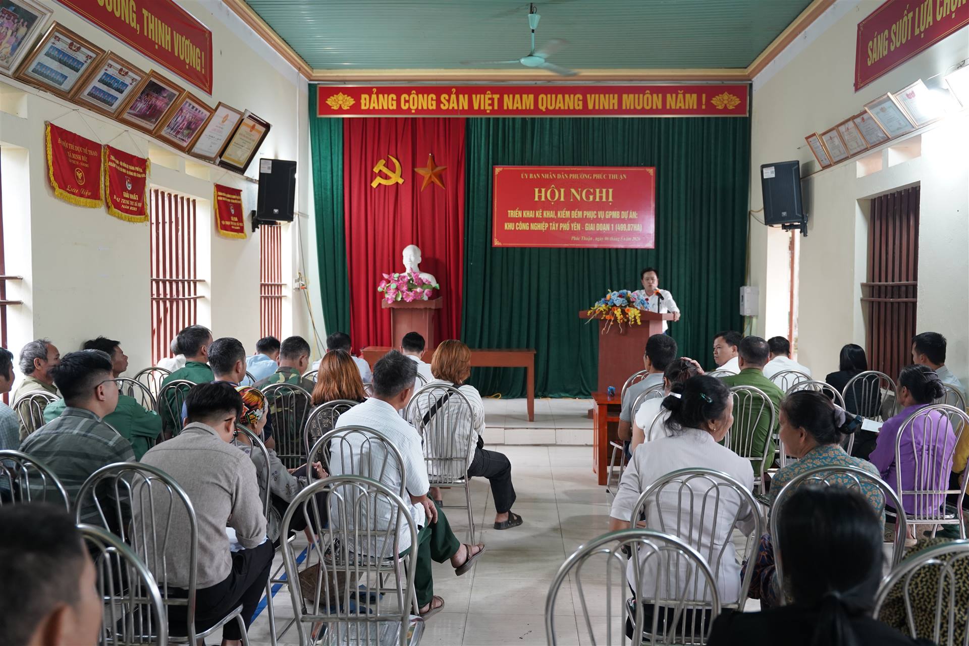 PHƯỜNG PHÚC THUẬN TRIỂN KHAI HỘI NGHỊ KÊ KHAI, KIỂM ĐẾM PHỤC VỤ GIẢI PHÓNG MẶT BẰNG DỰ ÁN KHU CÔNG NGHIỆP TÂY PHỔ YÊN