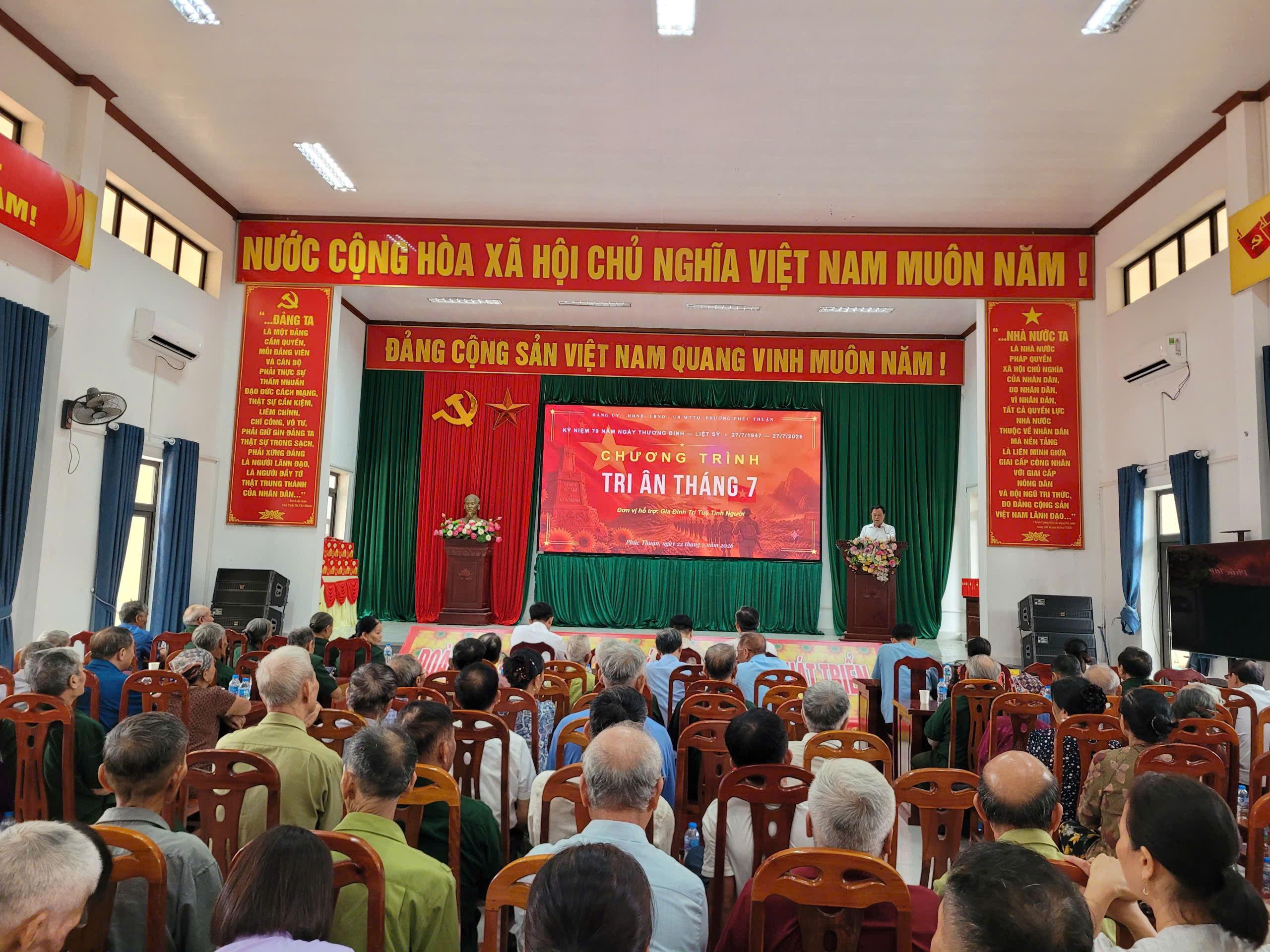 PHƯỜNG PHÚC THUẬN TỔ CHỨC CHƯƠNG TRÌNH  “TRI ÂN THÁNG 7” – LAN TỎA ĐẠO LÝ UỐNG NƯỚC NHỚ NGUỒN