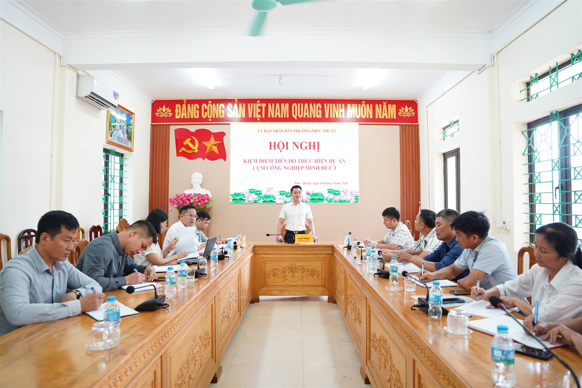 PHƯỜNG PHÚC THUẬN: KIỂM ĐIỂM TIẾN ĐỘ THỰC HIỆN DỰ ÁN CỤM CÔNG NGHIỆP MINH ĐỨC 1