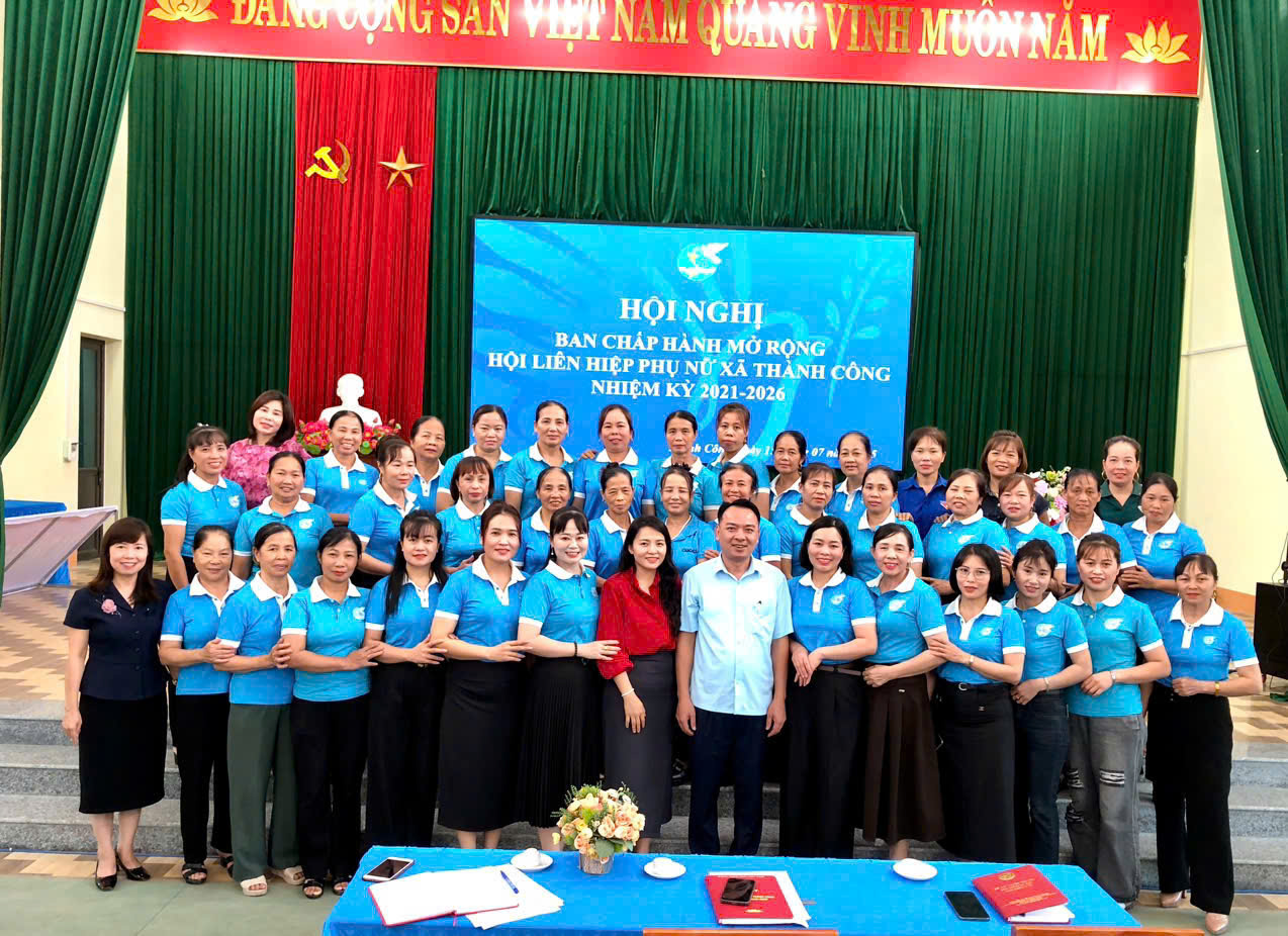 Hội LHPN xã Thành Công tổ chức Hội nghị Ban Chấp hành nhiệm kỳ 2021 – 2026