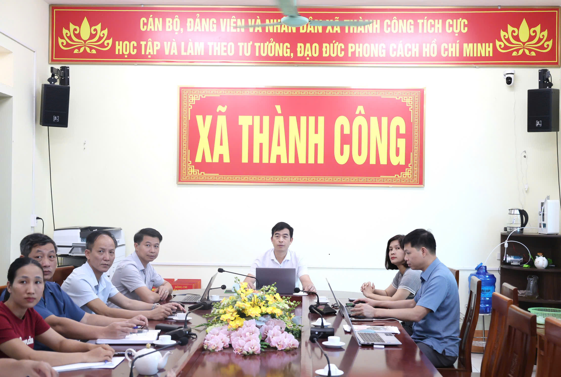 Xã Thành Công tham dự Hội nghị trực tuyến sơ kết công tác y tế 6 tháng đầu năm và triển khai nhiệm vụ trọng tâm 6 tháng cuối năm 2026