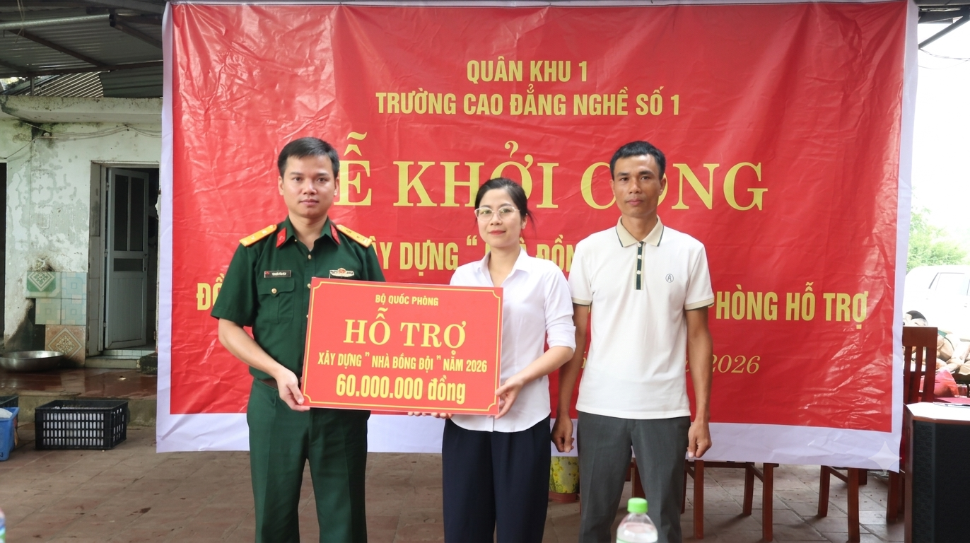 Khởi công xây dựng “Nhà đồng đội” tại xã Phú Bình