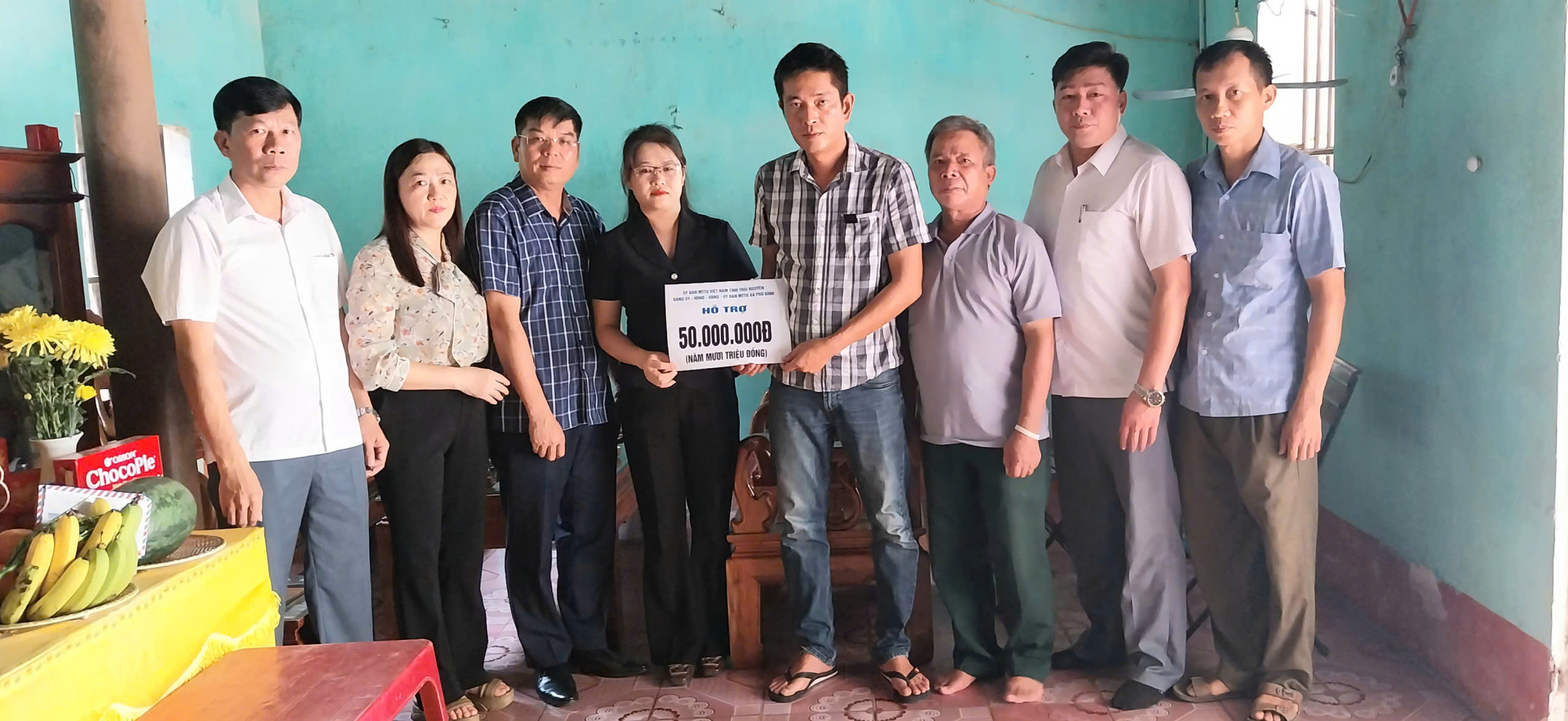Phú Bình: Kịp thời trao hỗ trợ cho gia đình nạn nhân tử vong do tai nạn giao thông