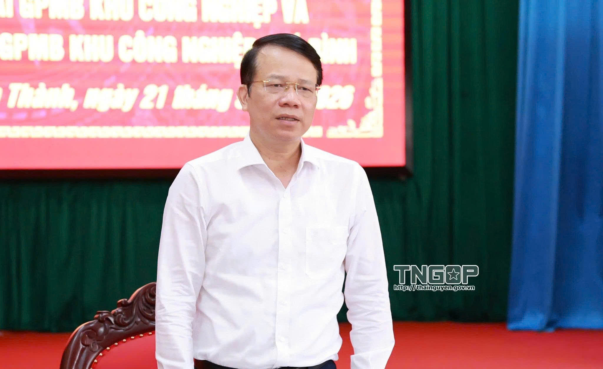 ĐỒNG CHÍ DƯƠNG VĂN LƯỢNG - ỦY VIÊN BCH ĐẢNG BỘ TỈNH, PHÓ CHỦ TỊCH UBND TỈNH LÀM VIỆC VỚI CÁC XÃ TÂN THÀNH, KHA SƠN, PHÚ BÌNH KIỂM TRA TIẾN ĐỘ GPMB KHU CÔNG NGHIỆP VÀ CÁC DỰ ÁN TÁI ĐỊNH CƯ PHỤC VỤ GPMB KHU CÔNG NGHIỆP PHÚ BÌNH