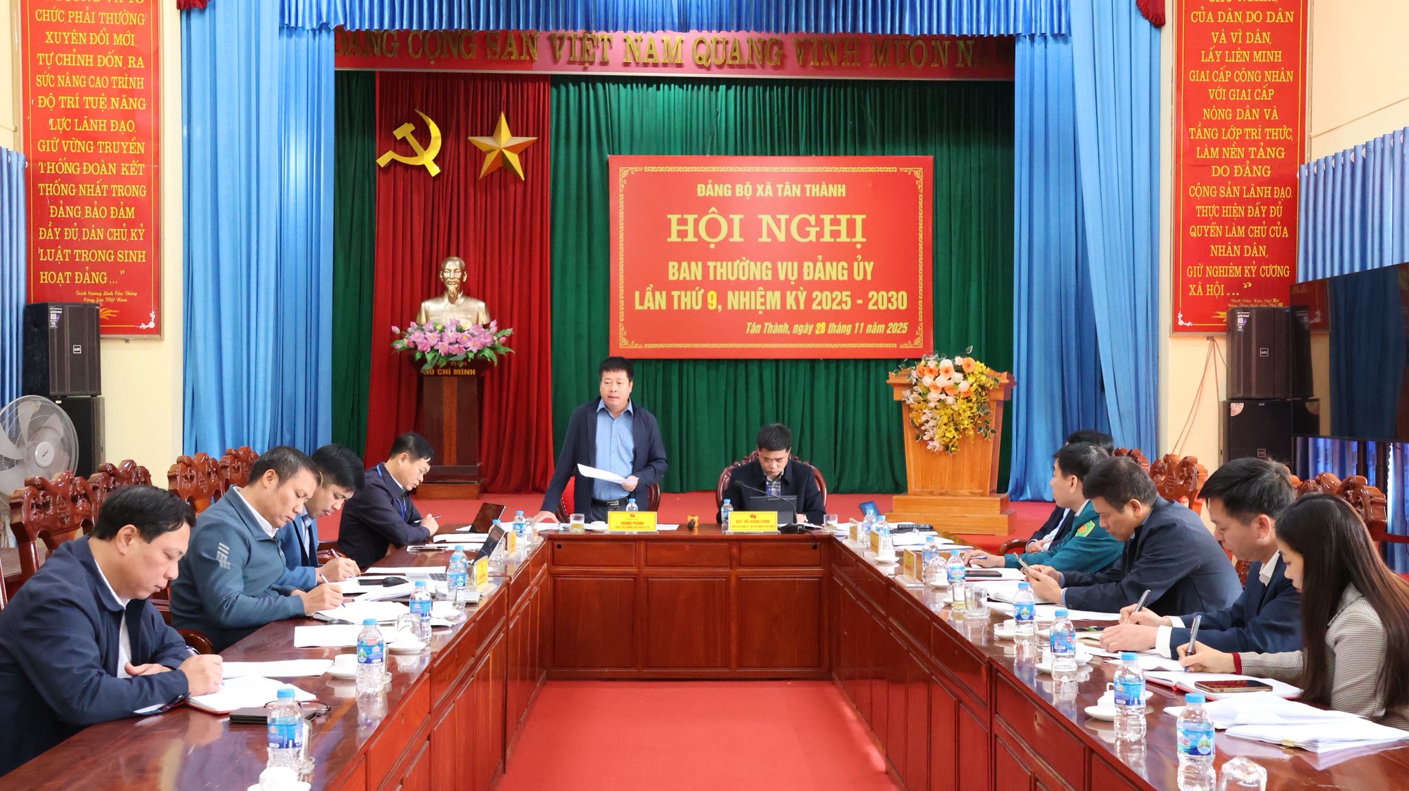 Hội nghị Ban Thường vụ Đảng ủy xã Tân Thành lần thứ 9