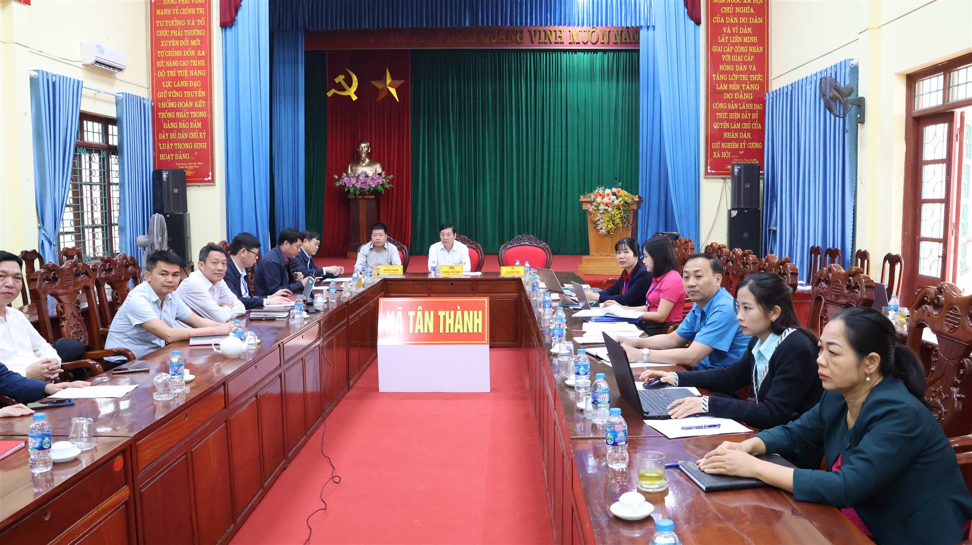XÃ TÂN THÀNH THAM DỰ HỘI NGHỊ TOÀN QUỐC TỔNG KẾT CÔNG TÁC PHÒNG, CHỐNG THAM NHŨNG, LÃNG PHÍ, TIÊU CỰC NHIỆM KỲ ĐẠI HỘI XIII