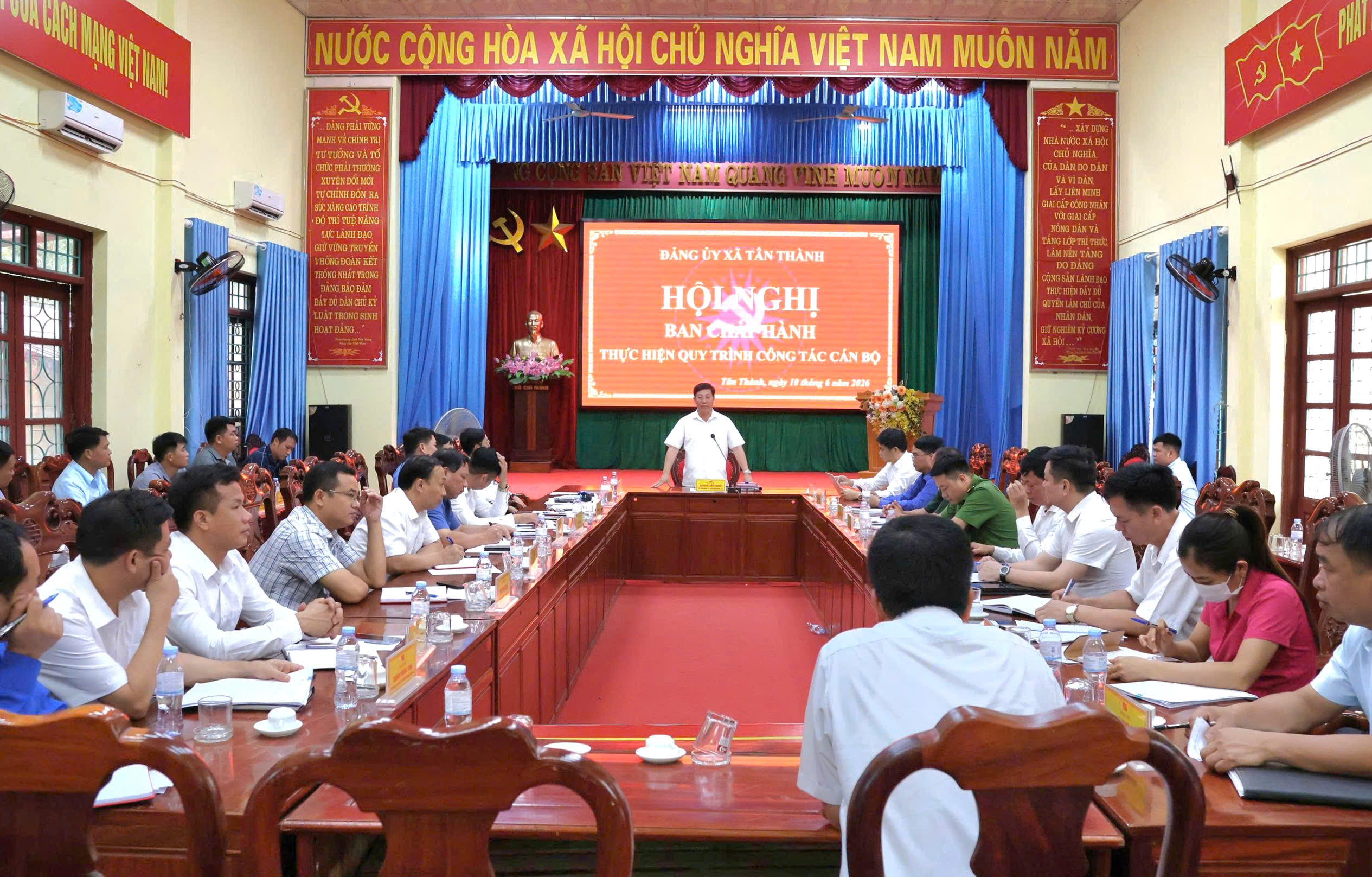 XÃ TÂN THÀNH THỰC HIỆN QUY TRÌNH BẦU PHÓ BÍ THƯ ĐẢNG ỦY XÃ KHÓA I, NHIỆM KỲ 2025 - 2030
