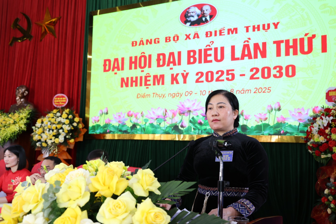 Khai mạc Đại hội Đại biểu Đảng bộ xã Điềm Thụy lần thứ I, nhiệm kỳ 2025 - 2030. Điềm Thụy phấn đấu trở thành phường trước năm 2030