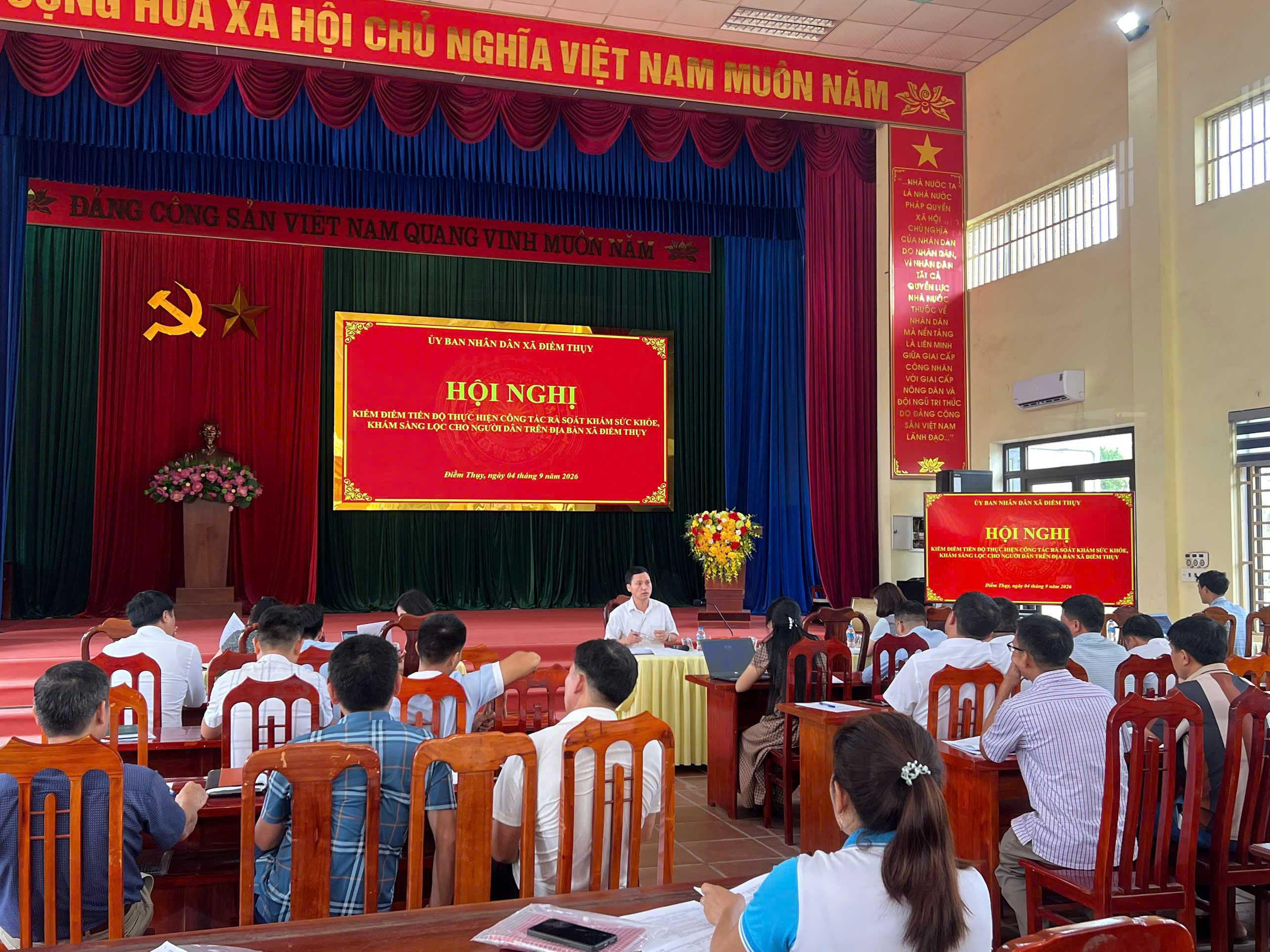 Kiểm điểm tiến độ thực hiện công tác rà soát khám sức khỏe