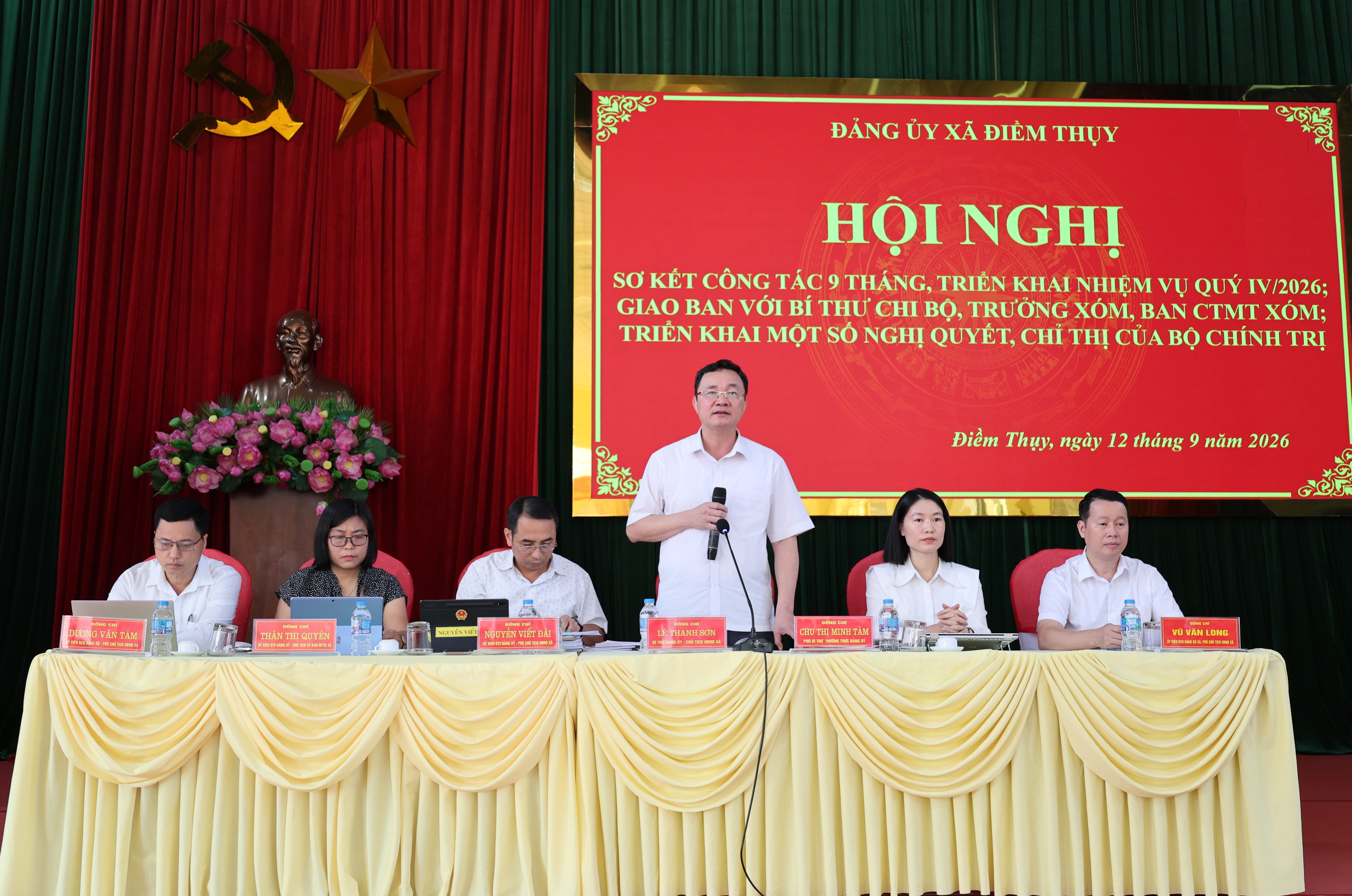 Đảng ủy xã Điềm Thụy tăng cường lãnh đạo, nâng cao hiệu quả công tác từ cơ sở