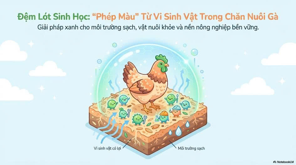SỰ CẦN THIẾT CỦA VIỆC ỨNG DỤNG CHẾ PHẨM SINH HỌC LÀM ĐỆM LÓT TRONG CHĂN NUÔI GÀ