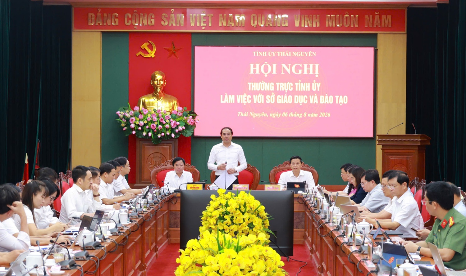 Standing Board of the Provincial Party Committee works with the Department of Education and Training