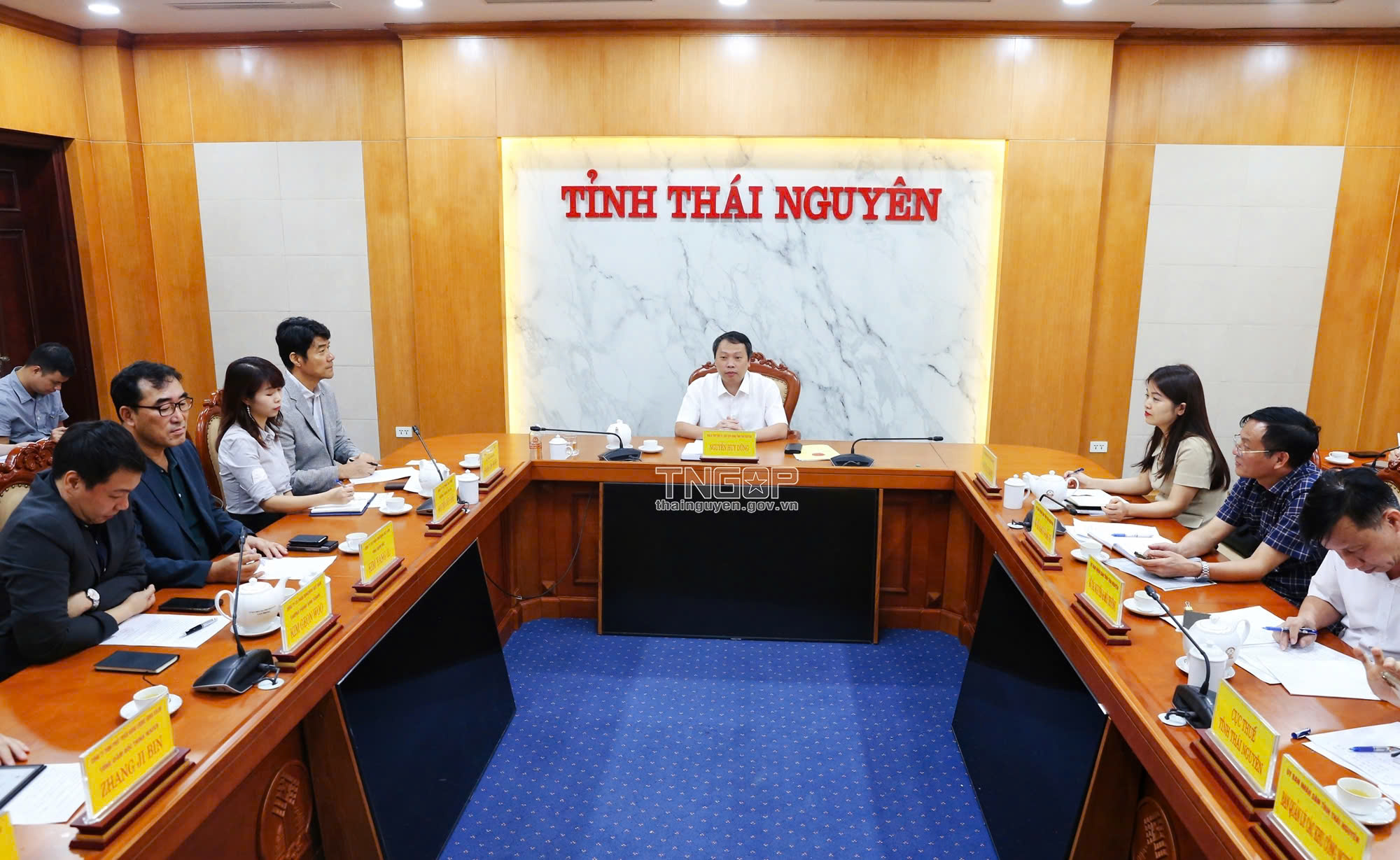 Chủ tịch UBND tỉnh Thái Nguyên tiếp và làm việc với các nhà đầu tư FDI