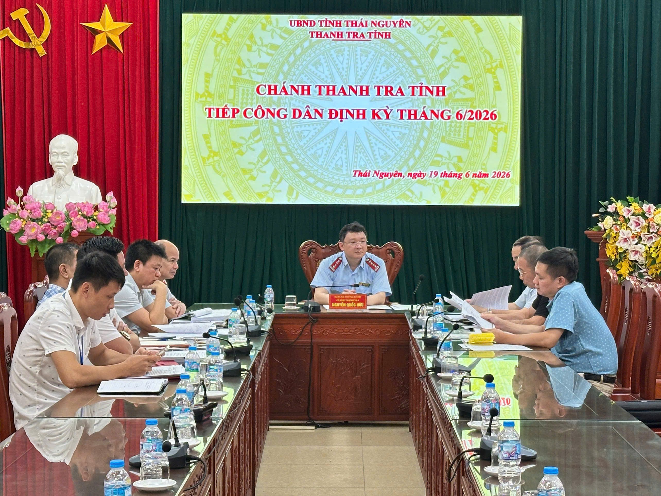 Chánh Thanh tra tỉnh Thái Nguyên tiếp công dân định kỳ tháng 6/2026