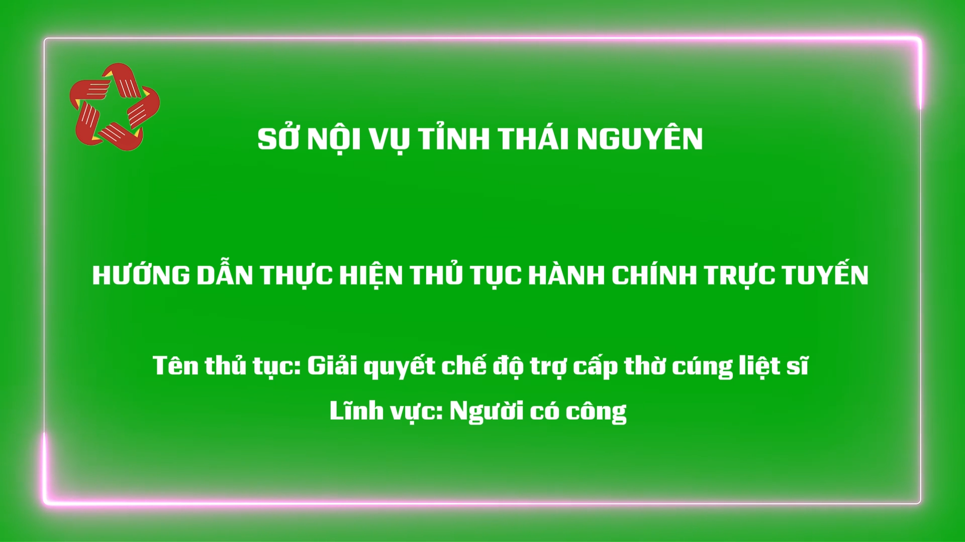 Hướng dẫn nộp thủ tục hành chính trực tuyến Giải quyết chế độ trợ cấp thờ cúng liệt sĩ