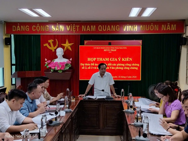 Họp tham gia ý kiến dự thảo đề án Chuyển đổi các Phòng Công chứng số 2, số 3, số 4 thành Văn phòng công chứng
