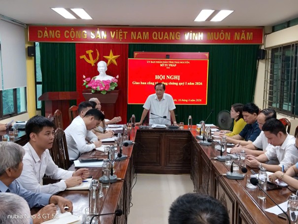 Hội nghị giao ban quý I về công tác công chứng năm 2026