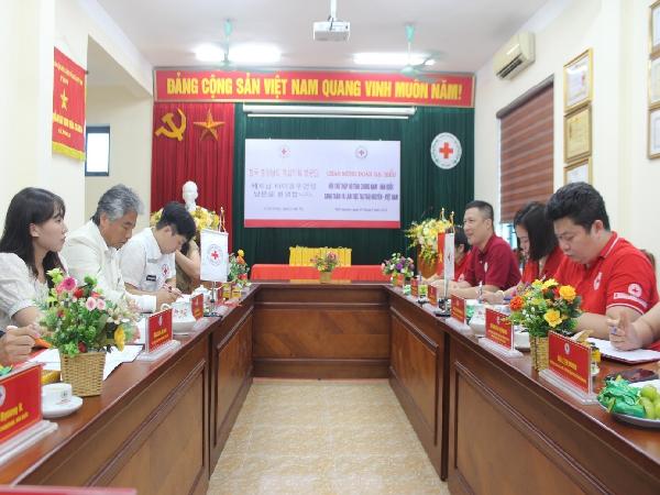 Hội Chữ thập đỏ tỉnh Chungnam (Hàn Quốc) thăm và làm việc với Hội Chữ thập đỏ tỉnh Thái Nguyên