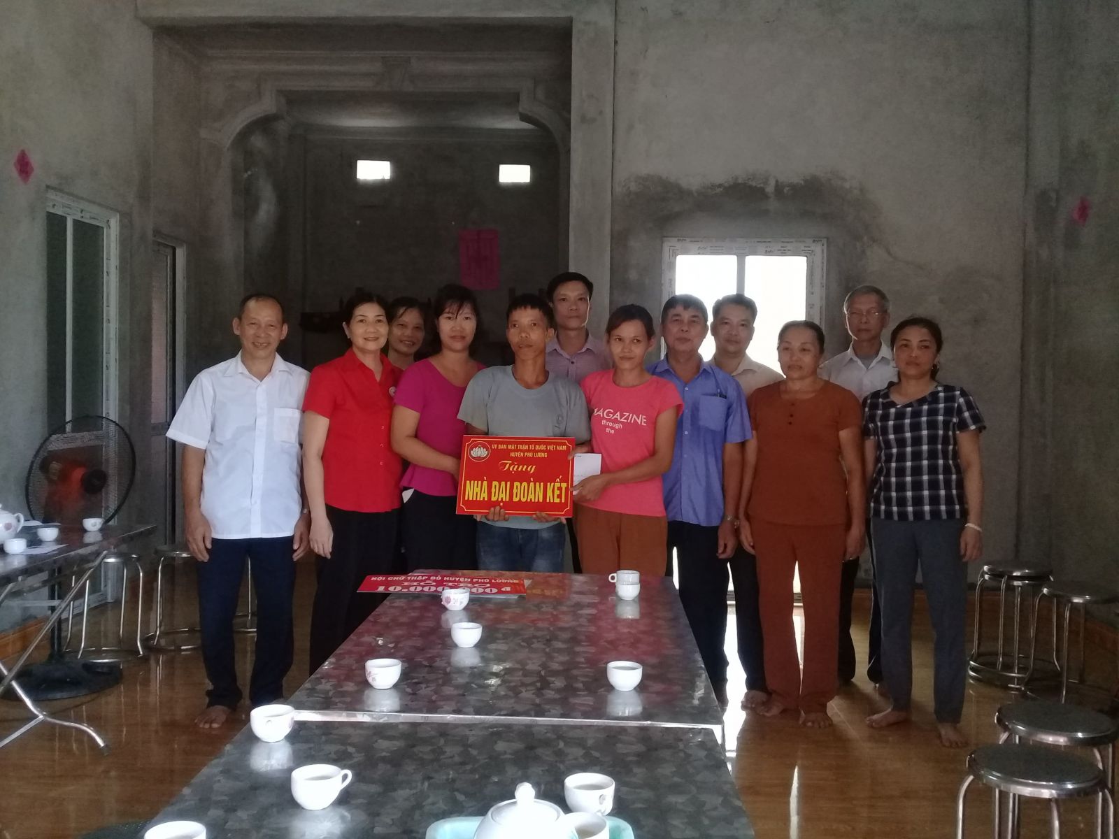 PHÚ LƯƠNG: KHÁNH THÀNH NHÀ ĐẠI ĐOÀN KẾT CHO ANH TRIỆU VĂN HÒA