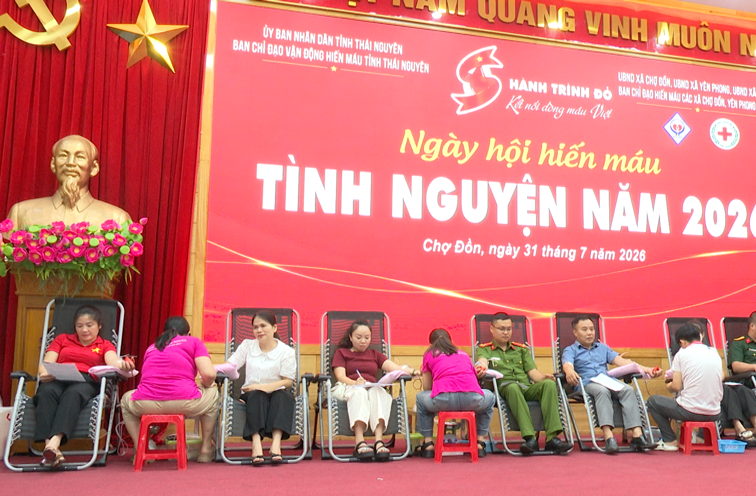 Xã Chợ Đồn thu được 285 đơn vị máu từ "Ngày hội hiến máu tình nguyện" năm 2026