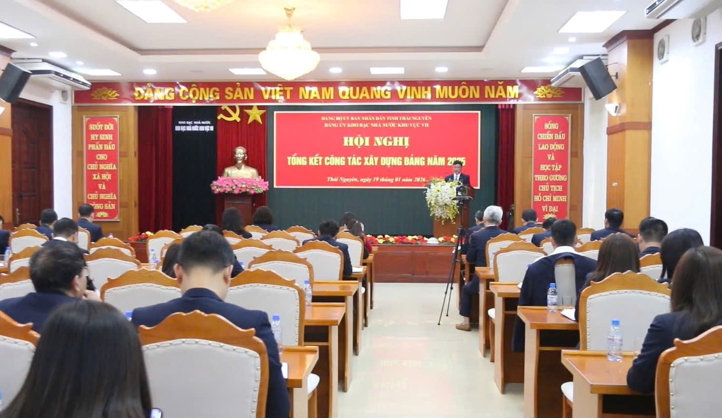 KBNN khu vực VII tổ chức Hội nghị tổng kết công tác xây dựng Đảng năm 2025 và Hội nghị công chức, người lao động năm 2026 