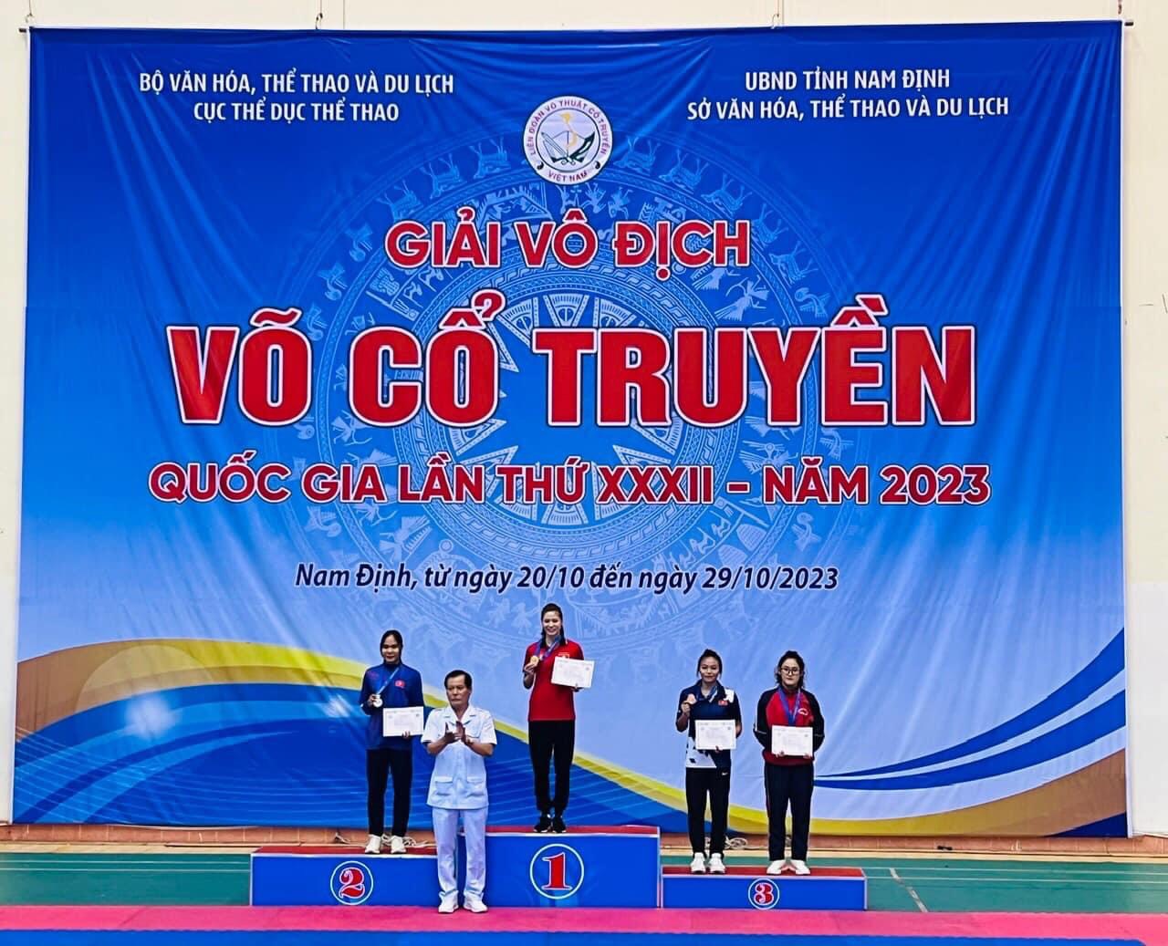 Thái Nguyên giành 05 huy chương tại Giải vô địch Võ cổ truyền quốc gia năm 2023