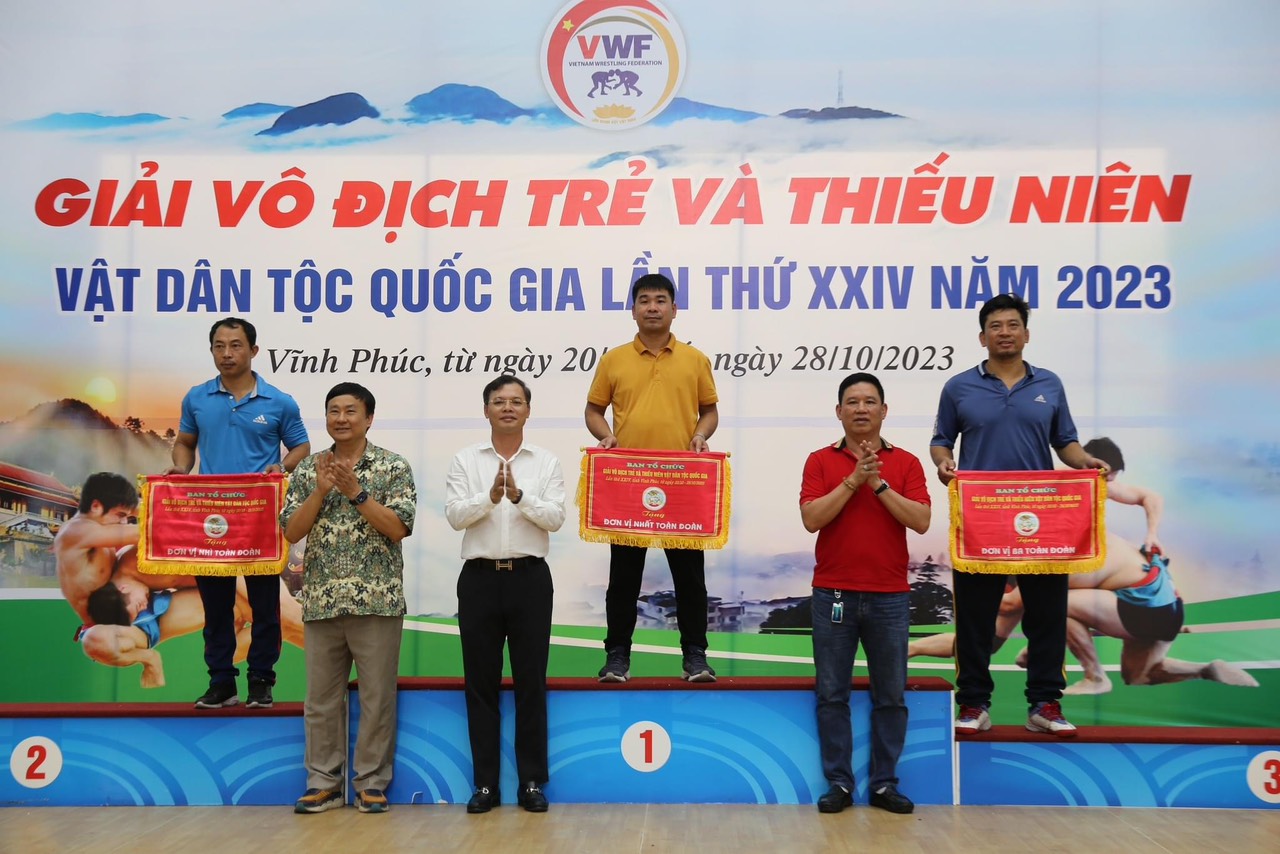 Thái Nguyên giành 06 huy chương tại Giải vô địch Trẻ và Thiếu niên  Vật dân tộc quốc gia lần thứ XXIV, năm 2023
