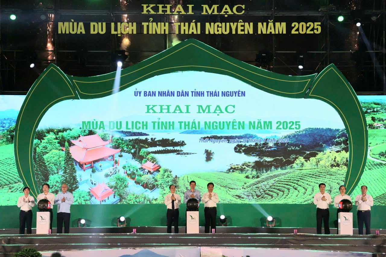 Khai mạc Mùa Du lịch tỉnh Thái Nguyên 2025 - “Trải nghiệm xứ Trà, đậm đà bản sắc”