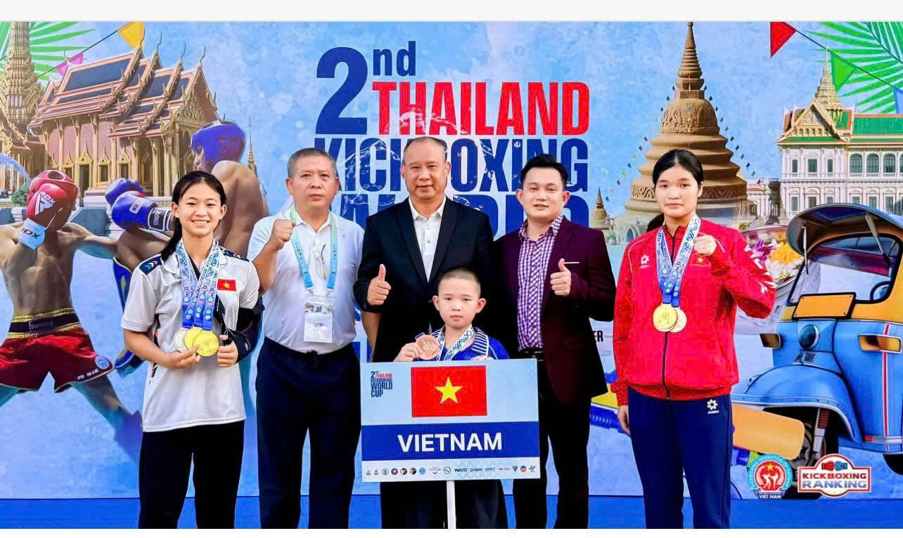Thái Nguyên xuất sắc giành được 07 huy chương tại Giải Kickboxing World Cup Thái Lan năm 2026