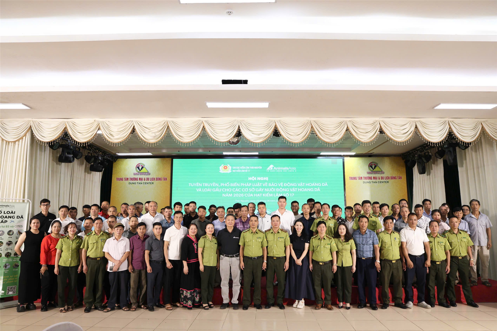 Hạt Kiểm lâm số 17, Chi cục Kiểm lâm Thái Nguyên đẩy mạnh công tác tuyên truyền về bảo vệ động vật hoang dã, nguy cấp, quý hiếm.