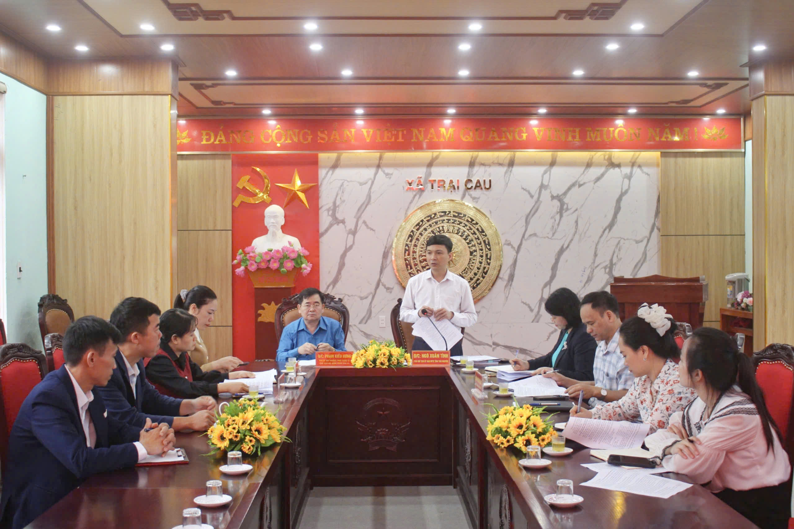 Đoàn công tác kiểm tra, giám sát công tác bầu cử đại biểu Quốc hội khóa XVI và đại biểu HĐND các cấp, nhiệm kỳ 2026 - 2031 tại các xã Đồng Hỷ, Trại Cau