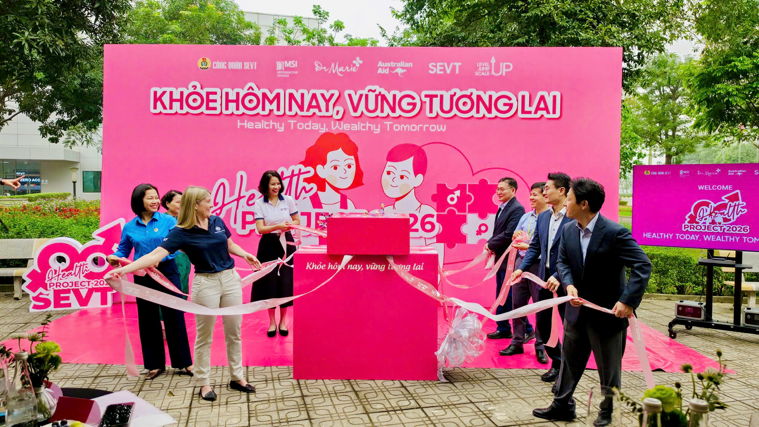 Khởi động Health Project 2026: Tăng cường chăm sóc sức khỏe sinh sản cho người lao động tại SEVT
