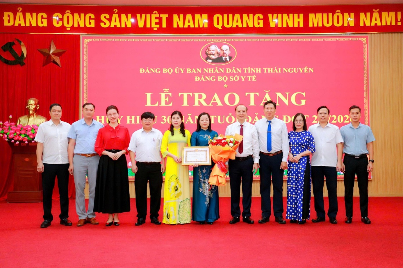 ĐẢNG BỘ SỞ Y TẾ TỈNH THÁI NGUYÊN: TỔ CHỨC LỄ TRAO TẶNG HUY HIỆU 30 NĂM TUỔI ĐẢNG ĐỢT 02/9/2026