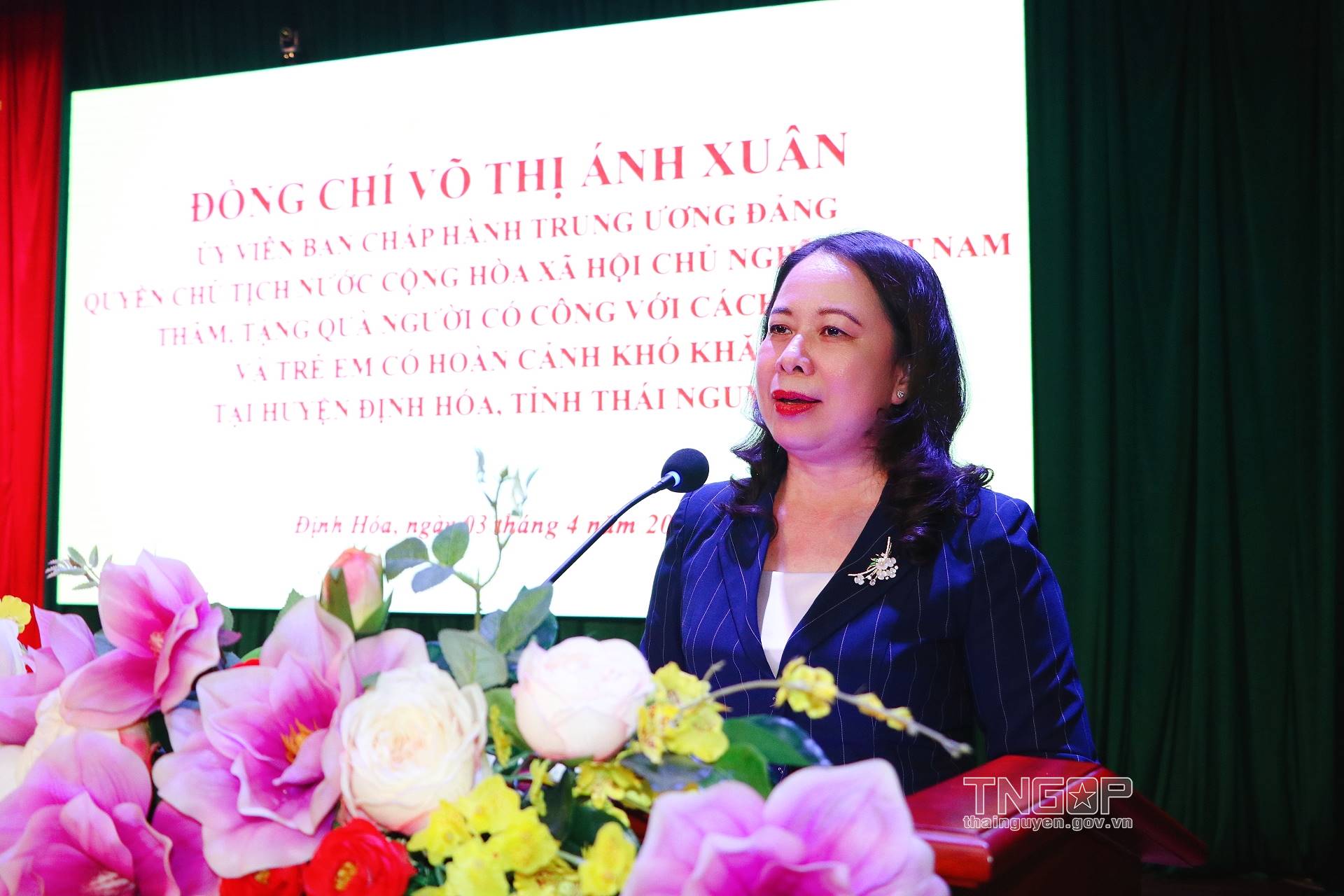 Quyền Chủ tịch nước Võ Thị Ánh Xuân làm việc tại tỉnh Thái Nguyên